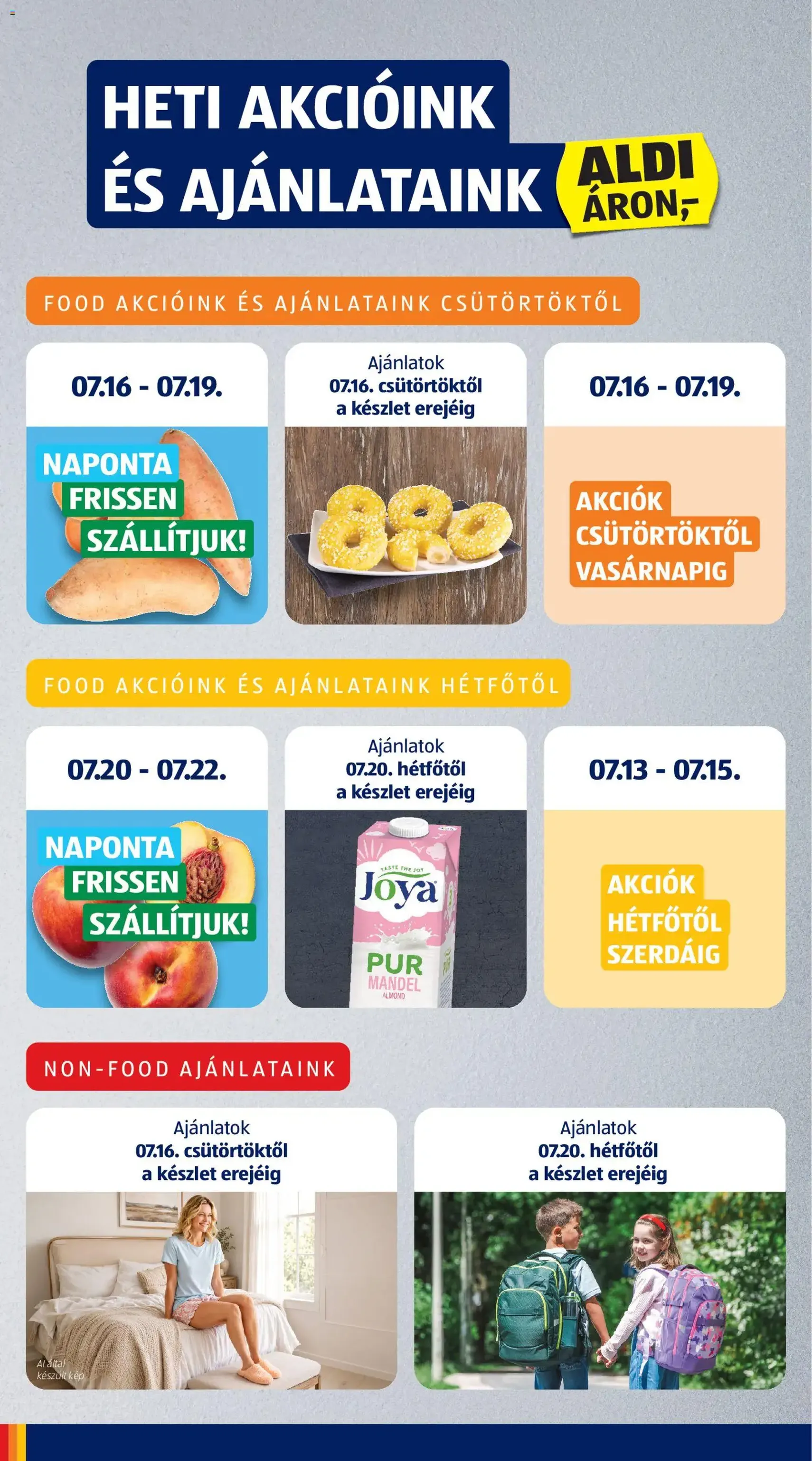 Aldi akciós újság - 2026.07.16. érvényes szórólap 6 oldal 38 oldalból