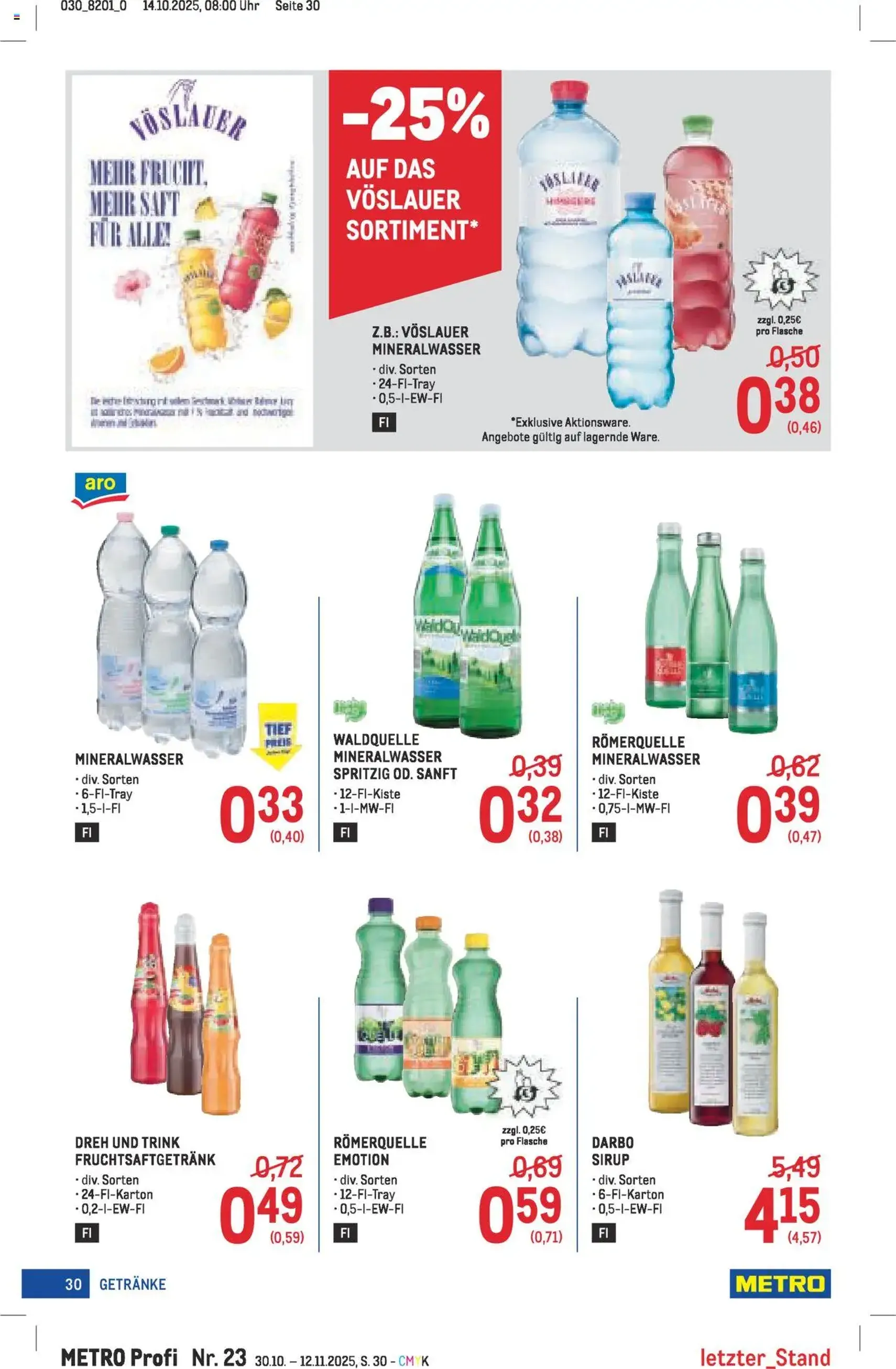 Metro angebote Profi - Gültiger Prospekt ab 30.10.2025, Seite 30 von insgesamt 64 Metro angebote Profi - Gültiger Prospekt ab 30.10.2025, Seite 30 von insgesamt 64