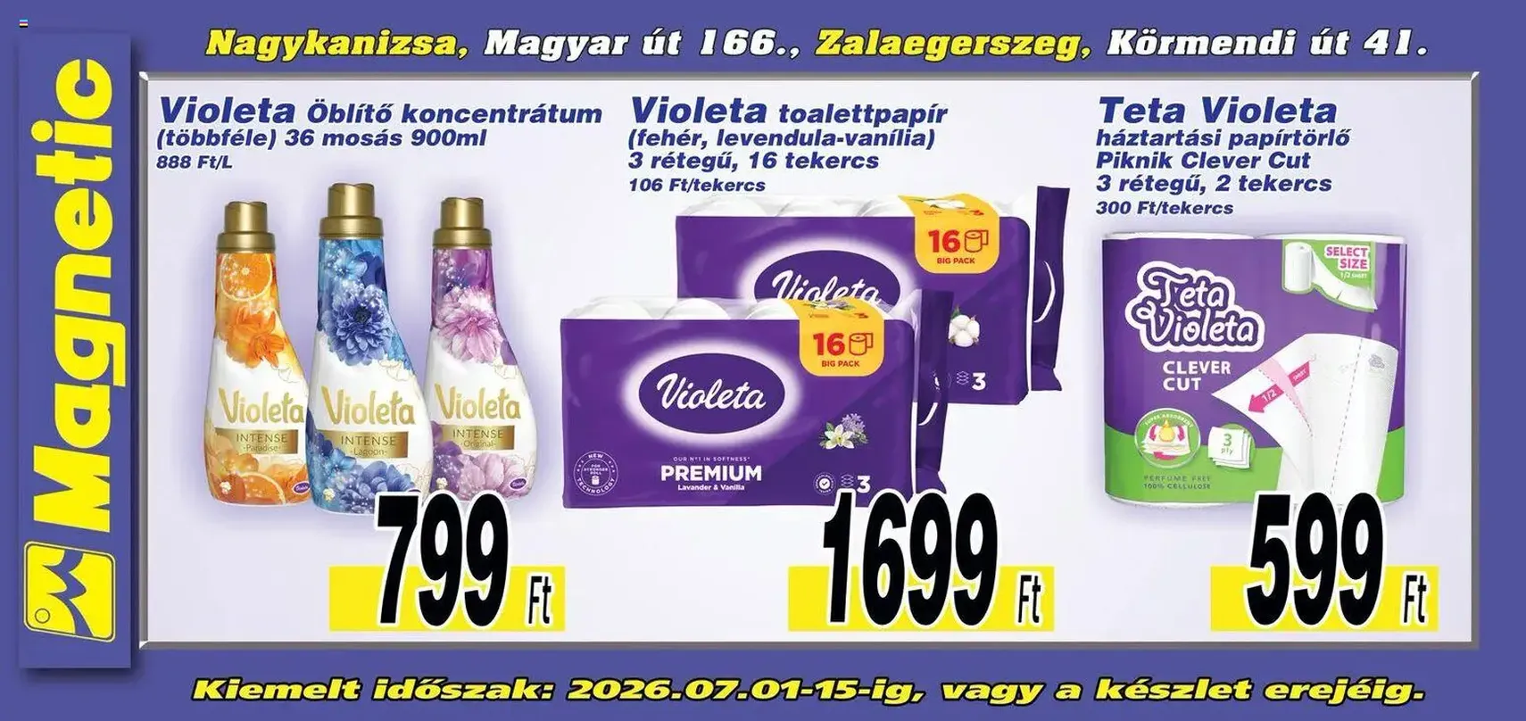 Magnetic Aktuális óriásplakátok - 2026.07.01. érvényes szórólap 2 oldal 6 oldalból