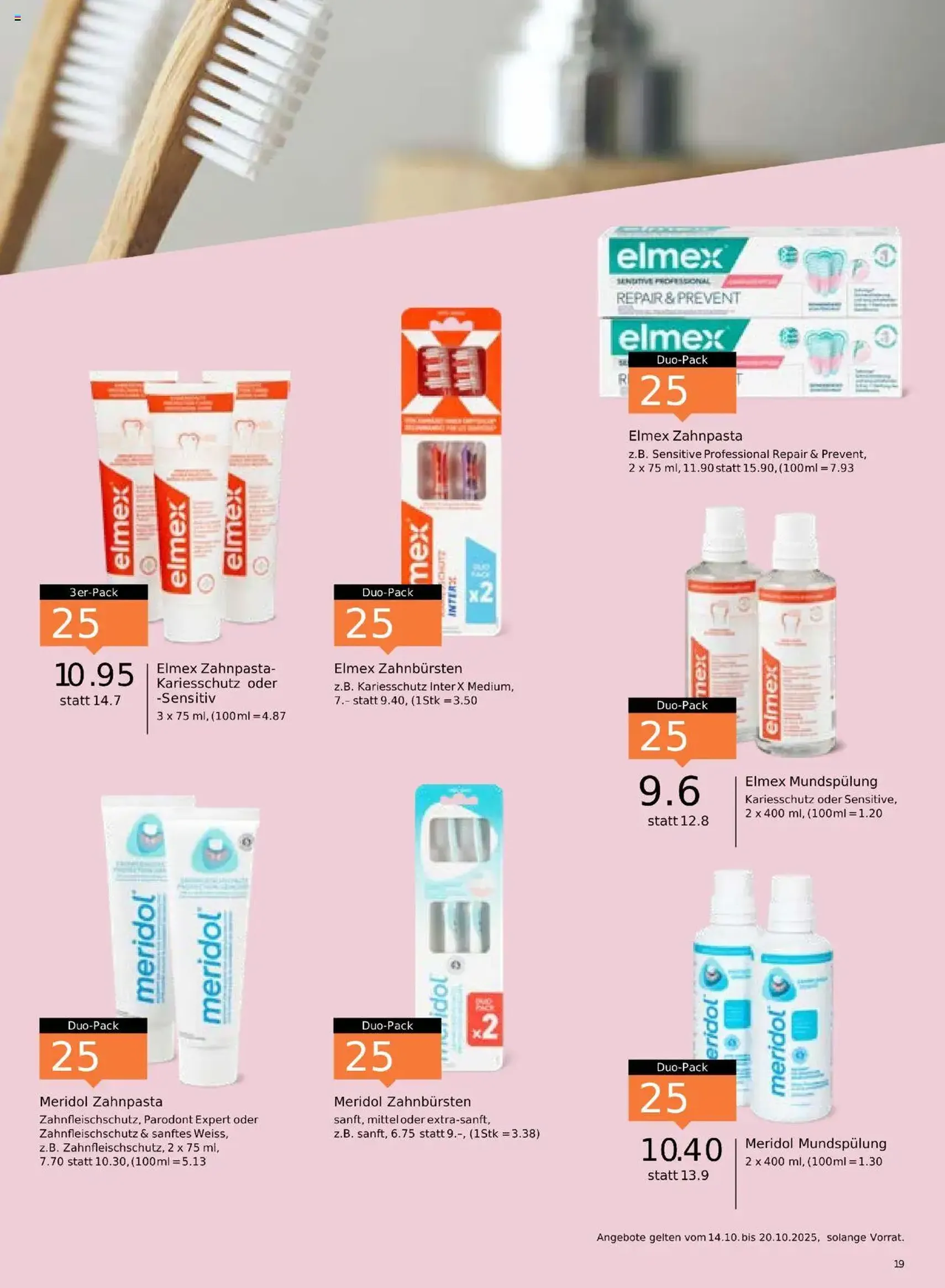 Migros Aktionen - Gültiger Prospekt ab 14.10.2025, Seite 19 von insgesamt 24 Migros Aktionen - Gültiger Prospekt ab 14.10.2025, Seite 19 von insgesamt 24