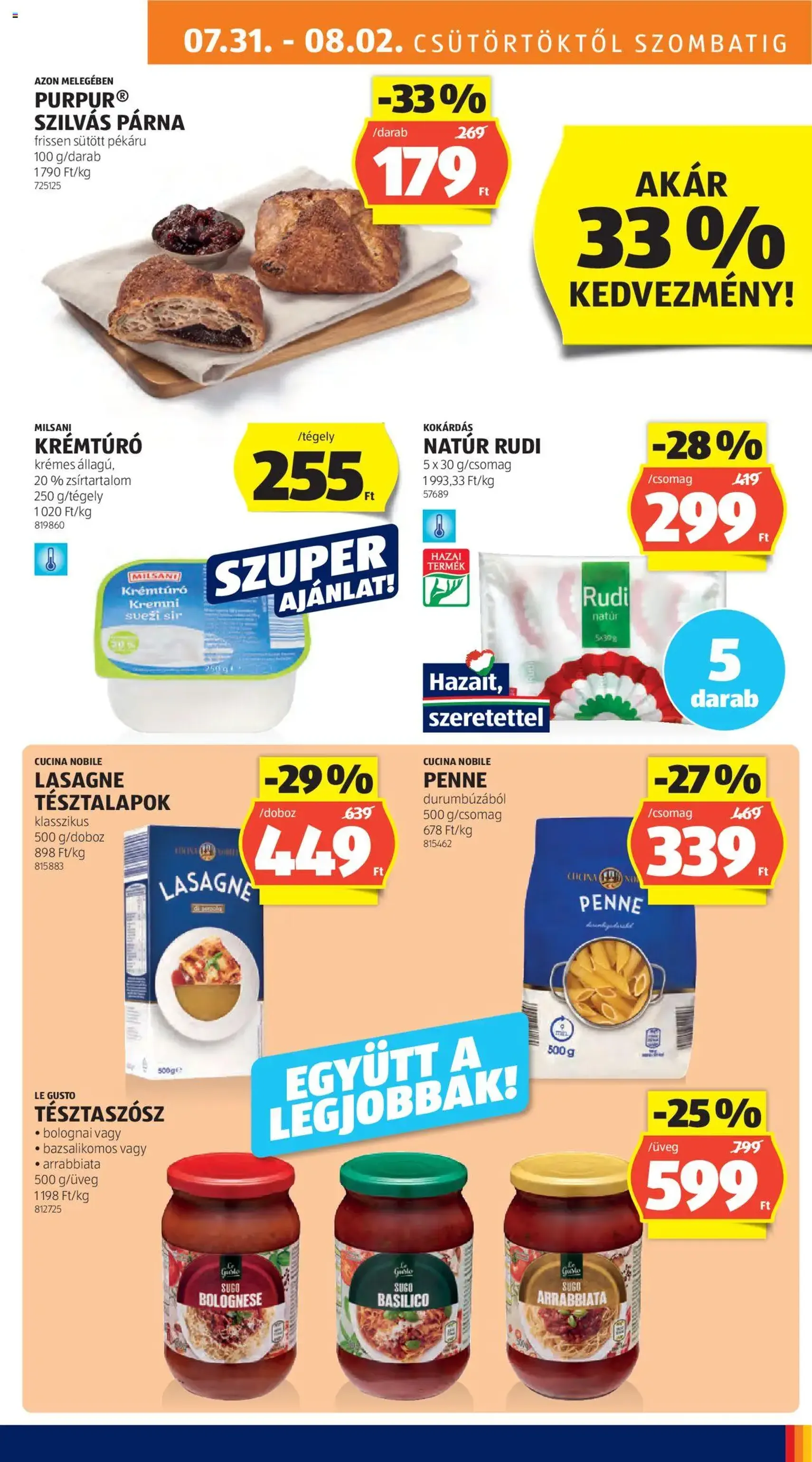 Aldi Akciós újság - 2025.07.31. érvényes szórólap 11 oldal 54 oldalból Aldi Akciós újság - 2025.07.31. érvényes szórólap 11 oldal 54 oldalból