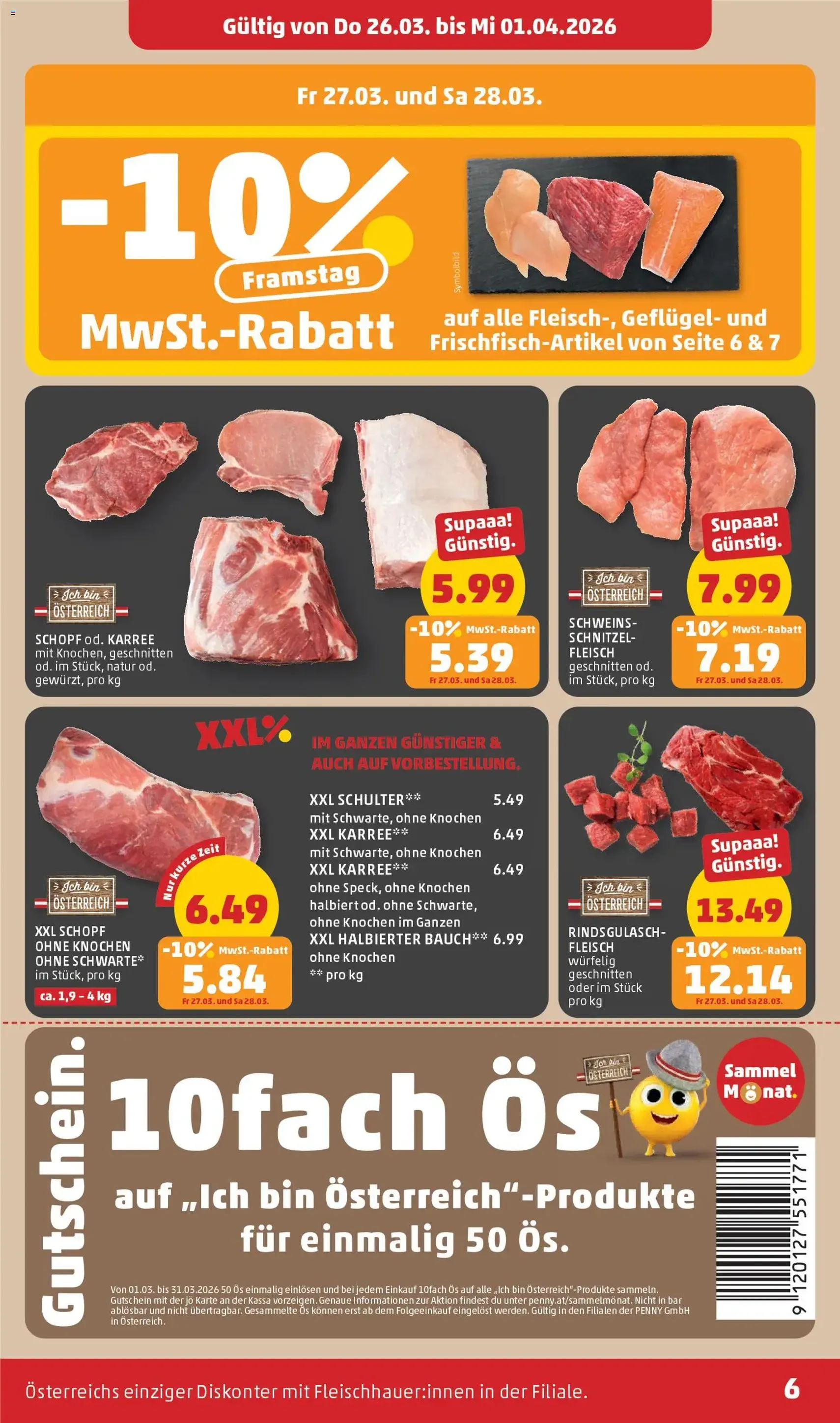 Penny Markt - Flugblatt - Gültiger Prospekt ab 26.03.2026, Seite 6 von insgesamt 32