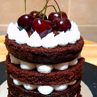Recipe preview How to make Chocolate Naked Cake