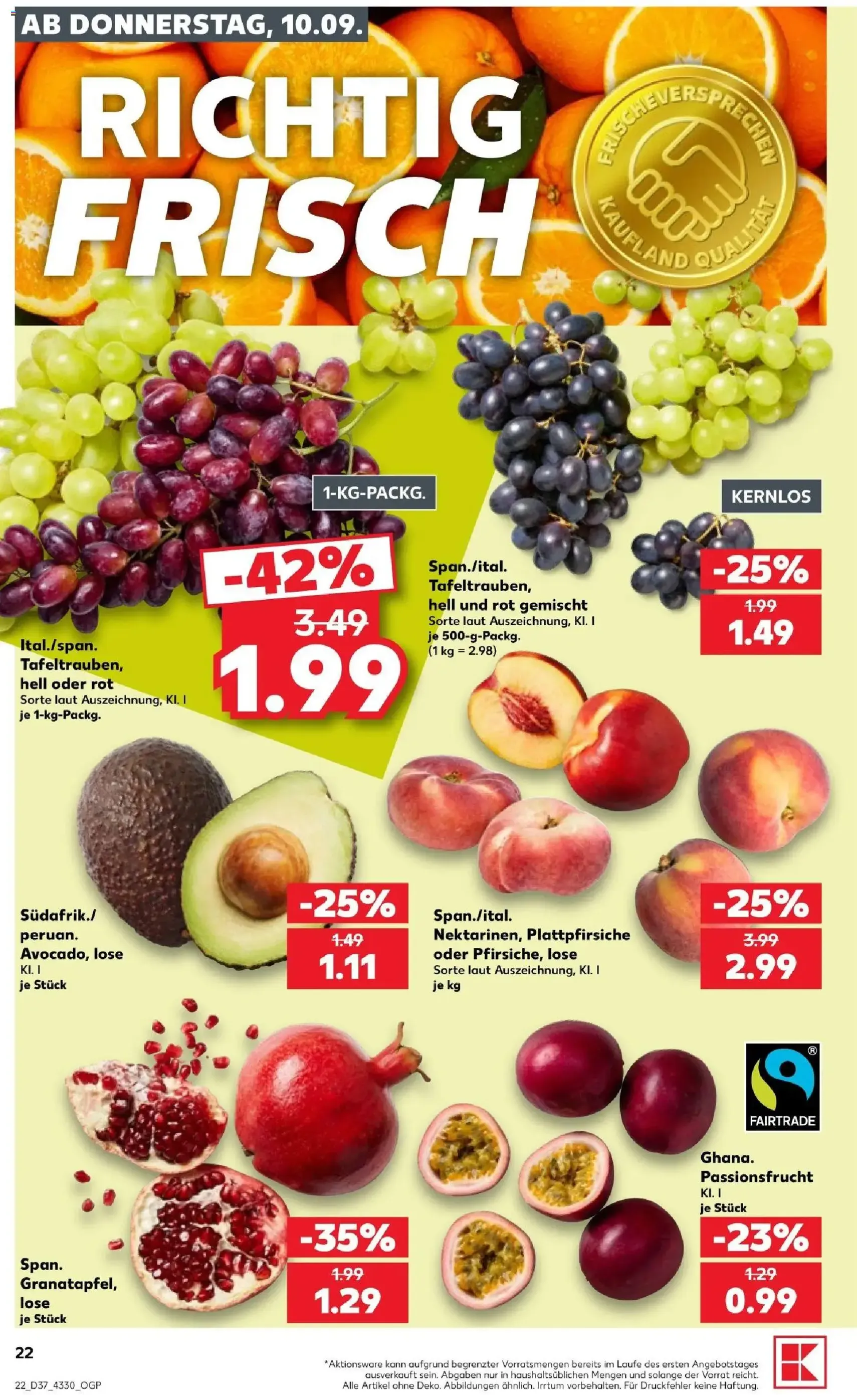 Kaufland Prospekt - Gültiger Prospekt ab 10.09.2026, Seite 22 von insgesamt 66