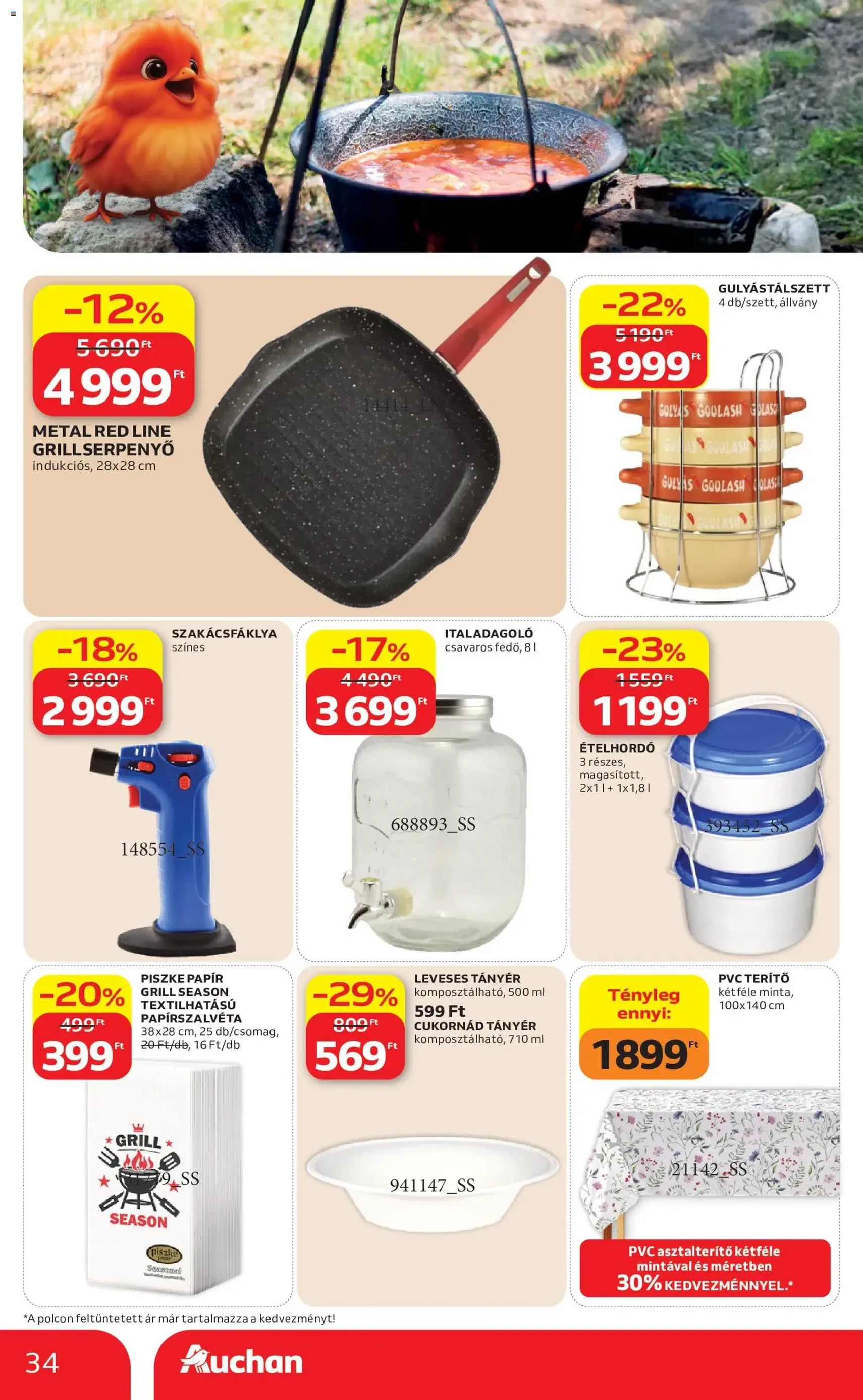 Auchan akciós újság - 2026.05.21. érvényes szórólap 34 oldal 52 oldalból