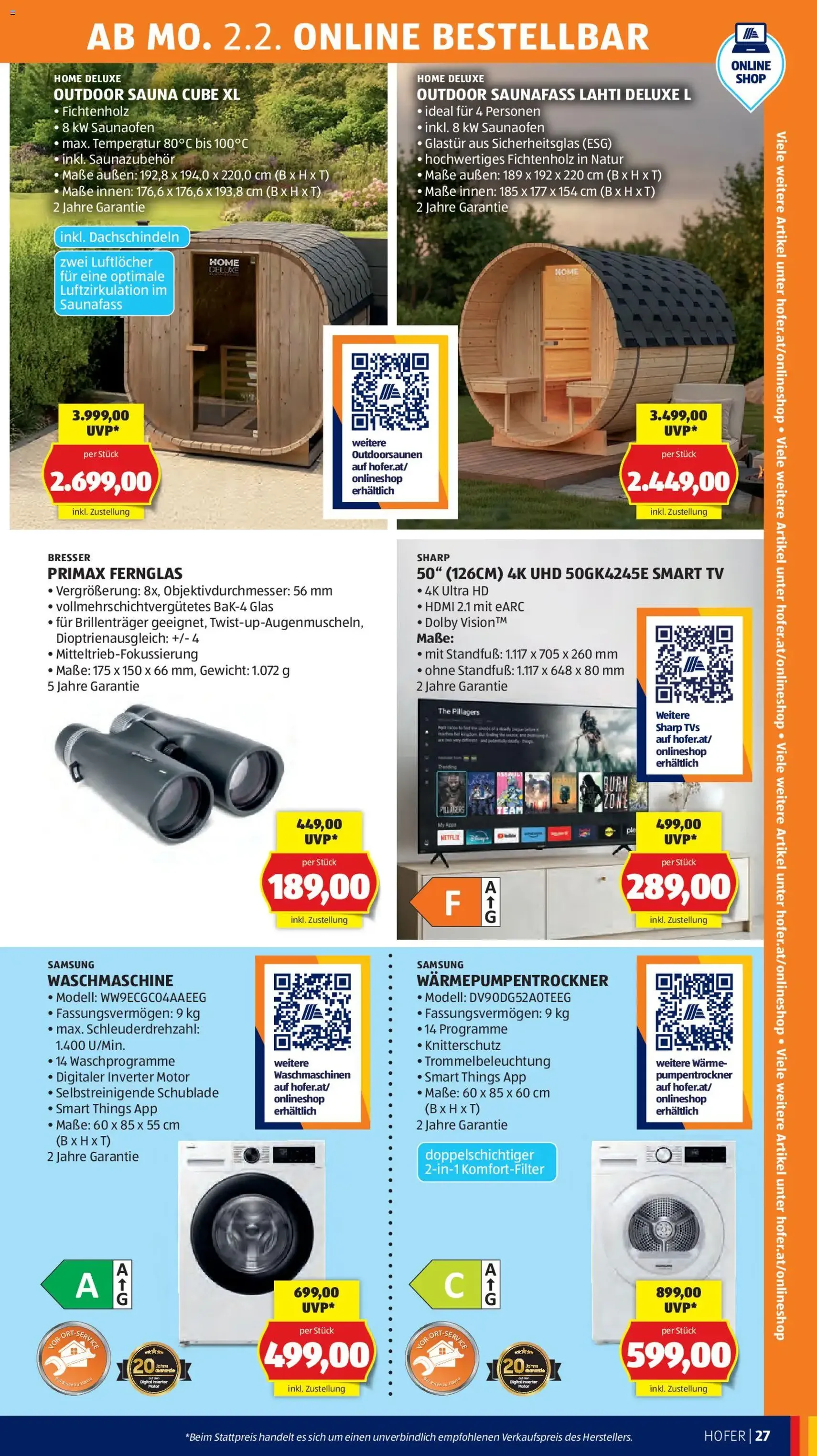 Hofer Flugblatt - Gültiger Prospekt ab 30.01.2026, Seite 31 von insgesamt 41