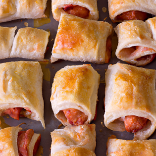 Recipe preview Super Easy Puff Pastry Pepperoni Pizza Scrolls