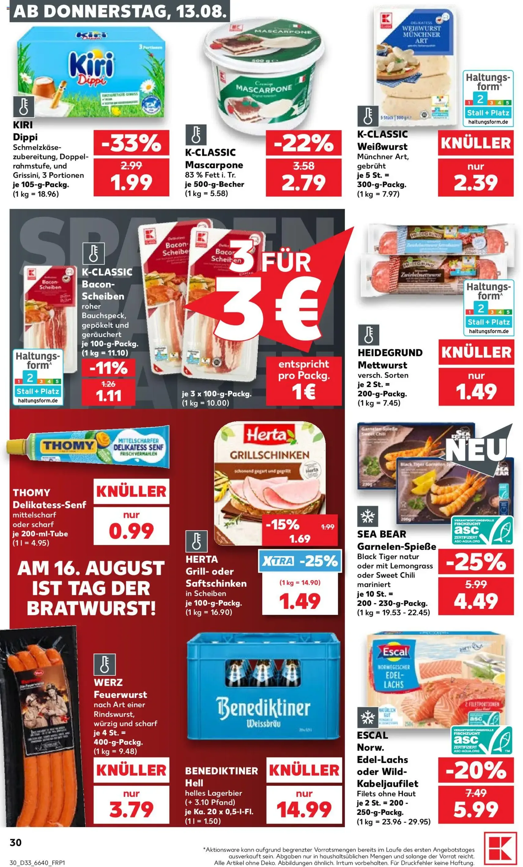 Kaufland Prospekt - Gültiger Prospekt ab 13.08.2026, Seite 30 von insgesamt 54