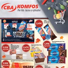 CBA Komfos leták - náhľad letáku platný od 01.10.2026