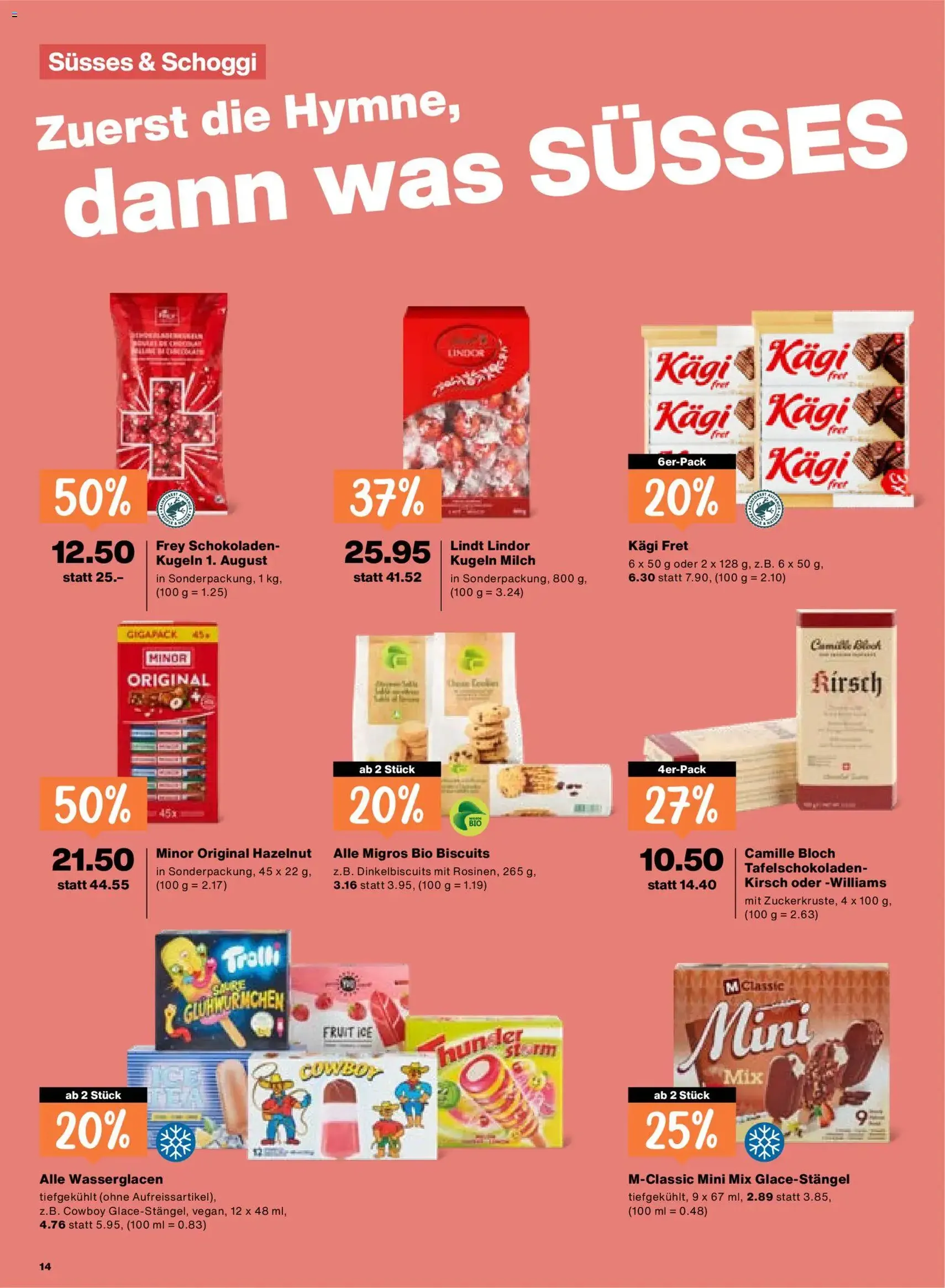 Migros aktionen - Gültiger Prospekt ab 23.07.2026, Seite 14 von insgesamt 20