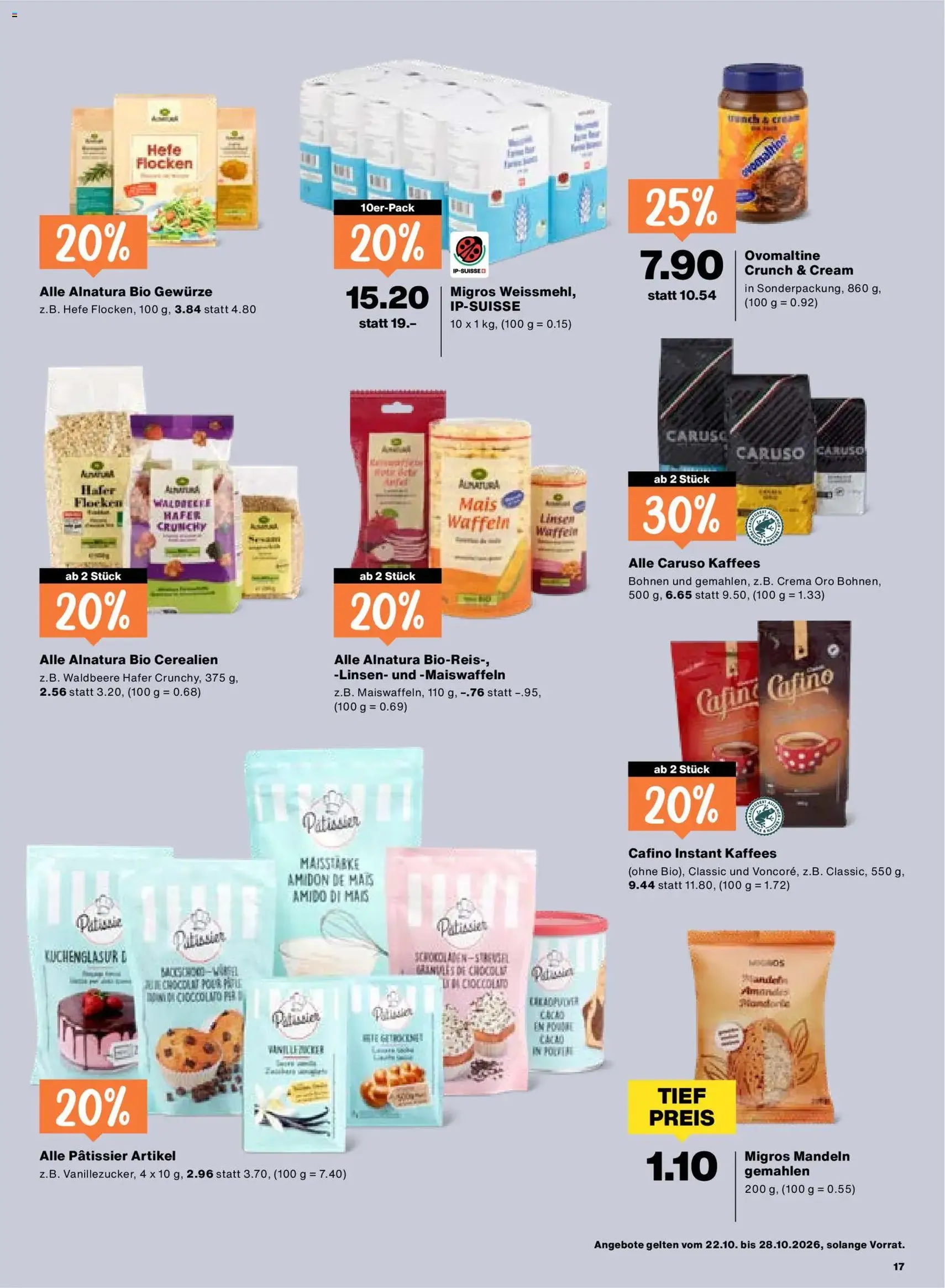 Migros aktionen - Gültiger Prospekt ab 22.10.2026, Seite 17 von insgesamt 24