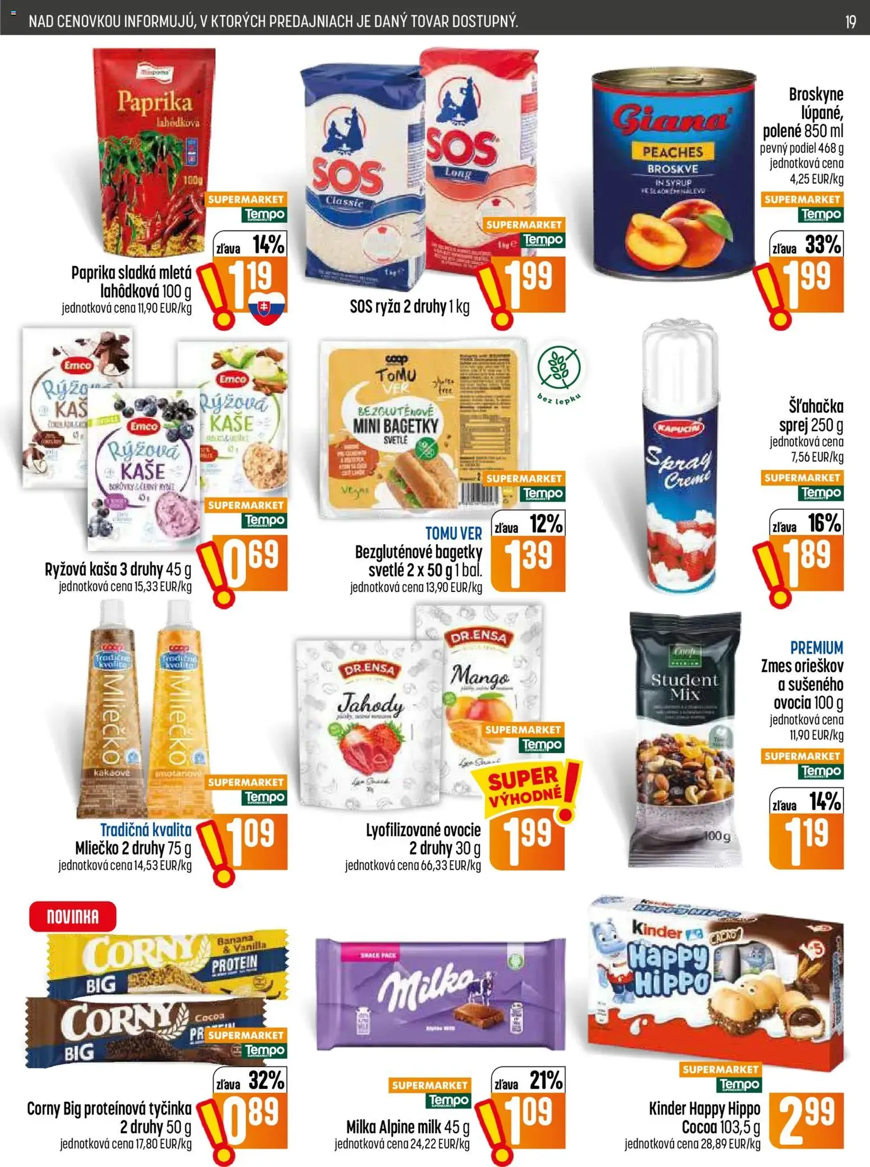 COOP Jednota leták - platný leták od 30.07.2026 strana 19 z 28