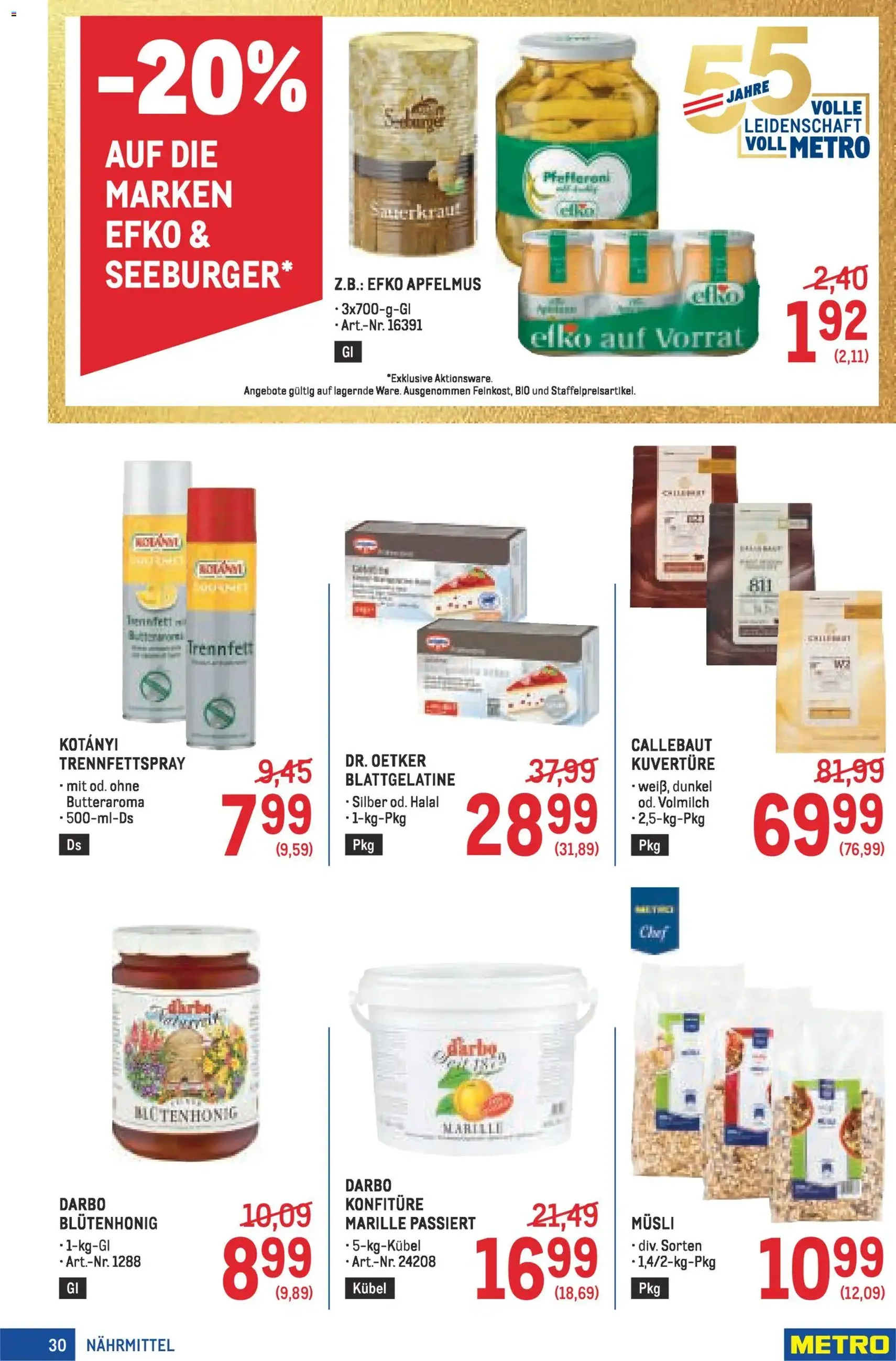 Metro angebote Profi - Gültiger Prospekt ab 19.02.2026, Seite 30 von insgesamt 64