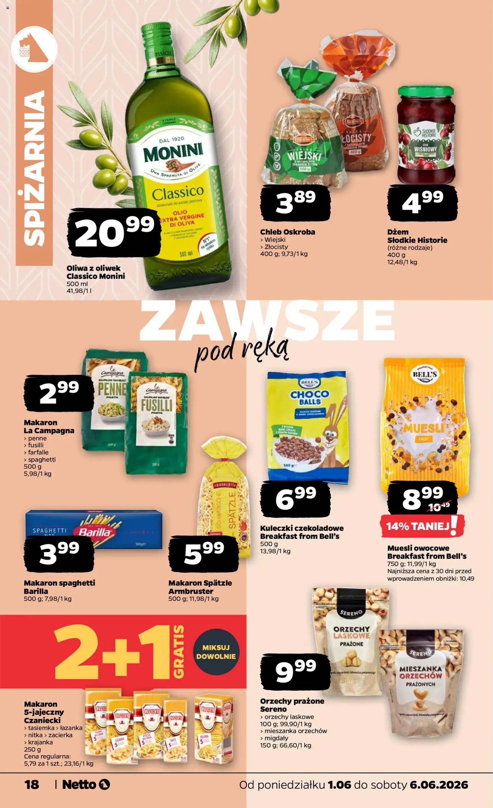 Netto gazetka od poniedziałku spożywcza - ważny gazetka od 01.06.2026 strona 18 z 33