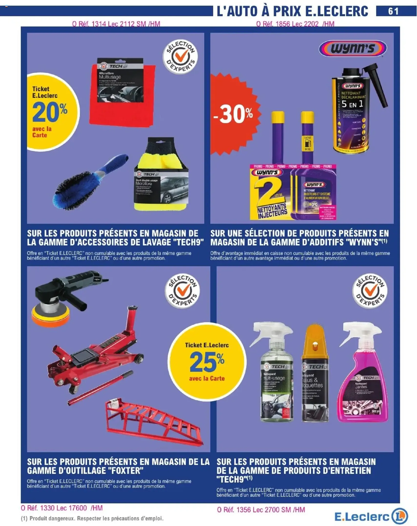 E.Leclerc catalogue de la semaine 13 - brochure valable à partir du 24/03/2026, page 61 sur 63