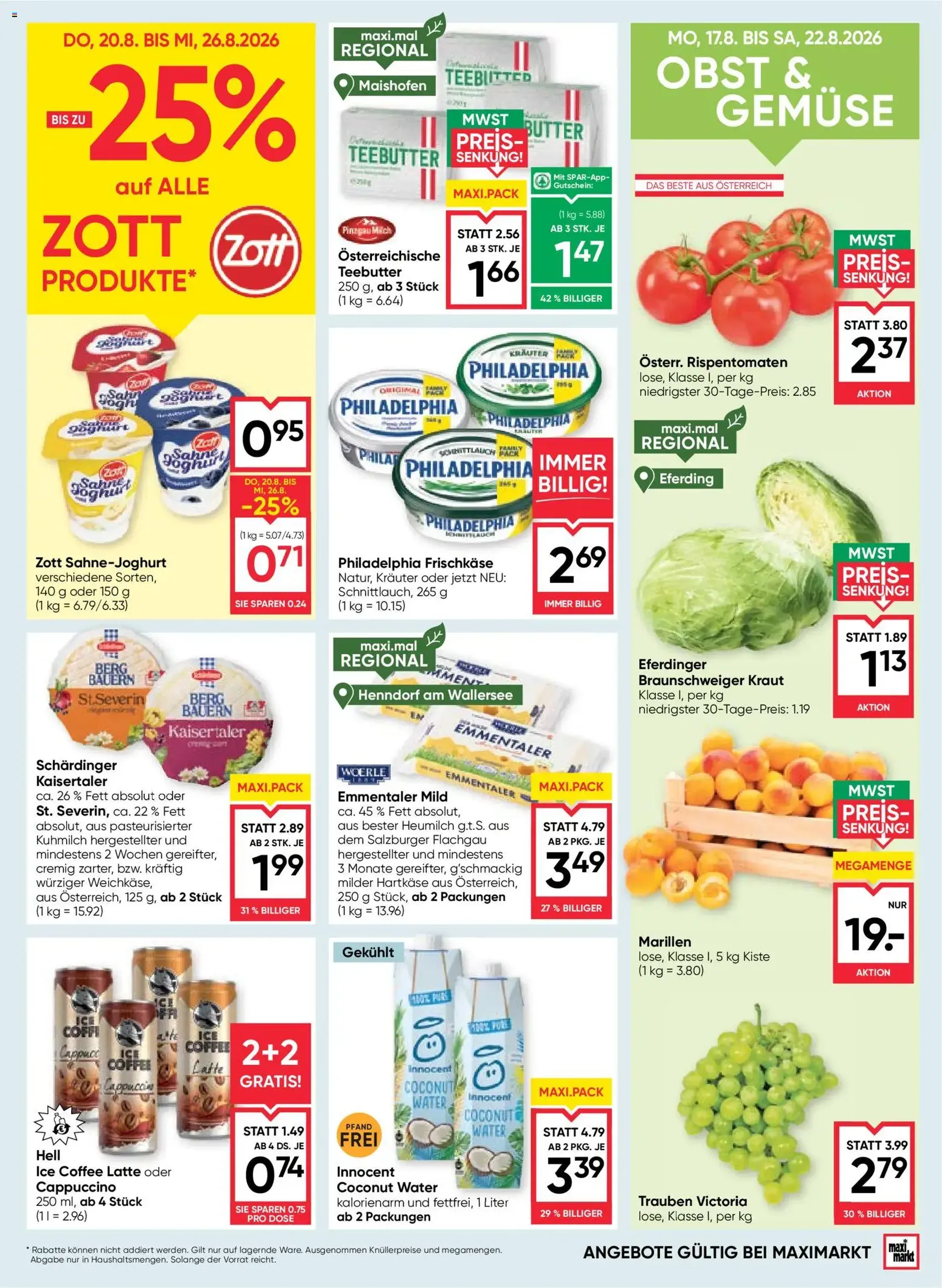 Maximarkt Flugblatt - Gültiger Prospekt ab 20.08.2026, Seite 9 von insgesamt 24