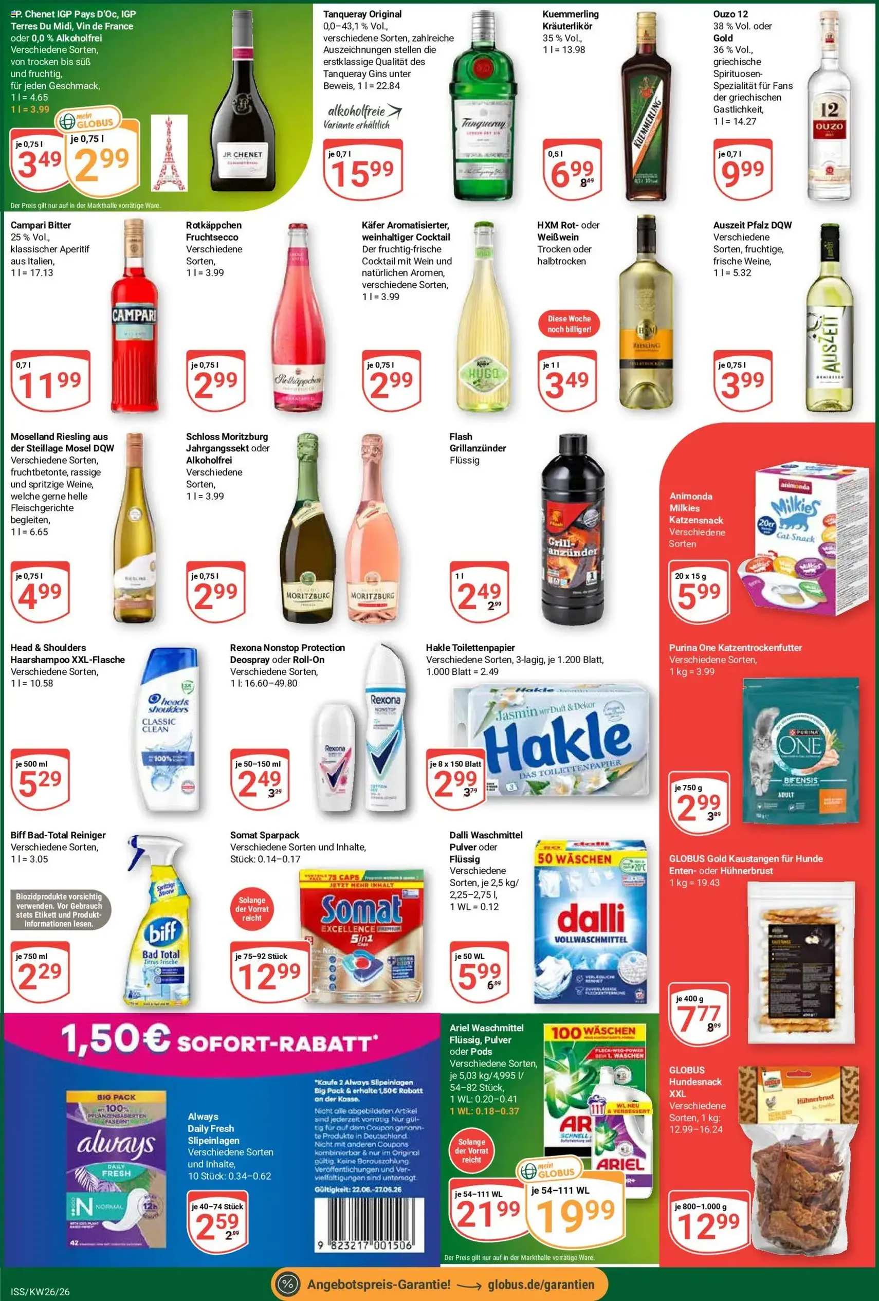 Globus Prospekt - Gültiger Prospekt ab 22.06.2026, Seite 8 von insgesamt 40