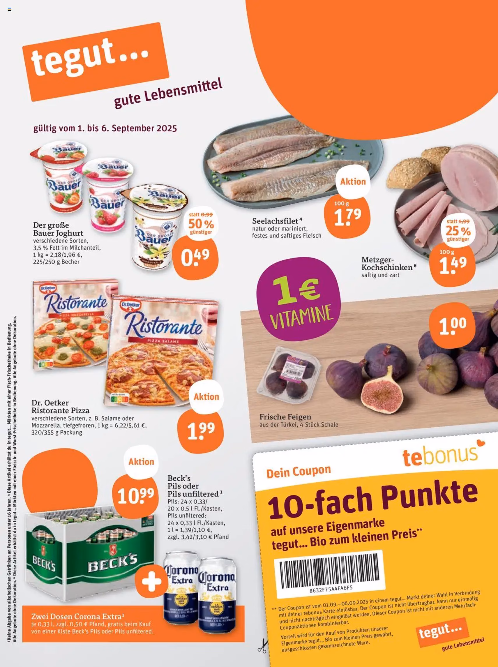 Tegut Prospekt - Gültiger Prospekt ab 01.09.2025, Seite 3 von insgesamt 27 Tegut Prospekt - Gültiger Prospekt ab 01.09.2025, Seite 3 von insgesamt 27