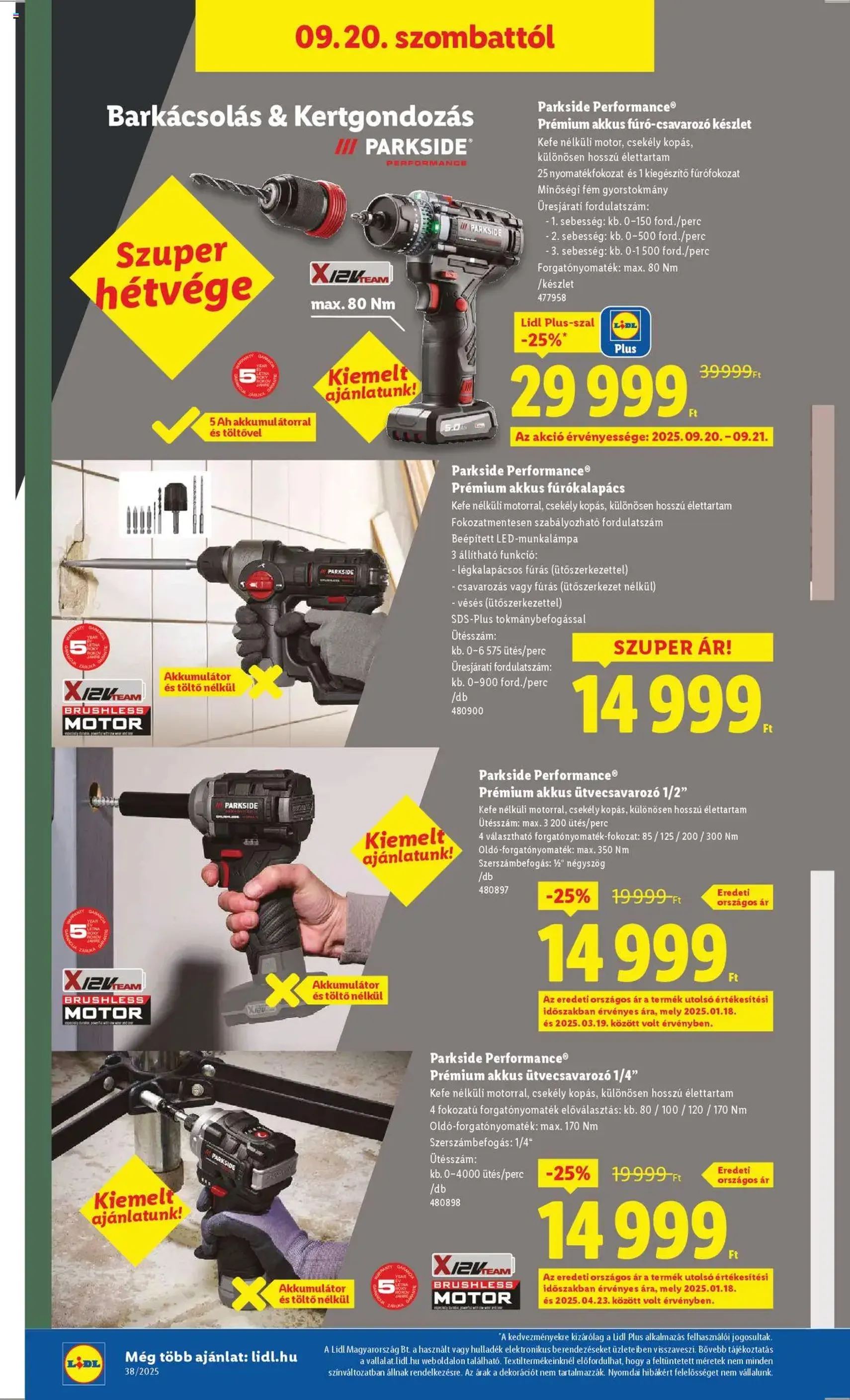 Lidl Akciós újság - 2025.09.18. érvényes szórólap 52 oldal 74 oldalból