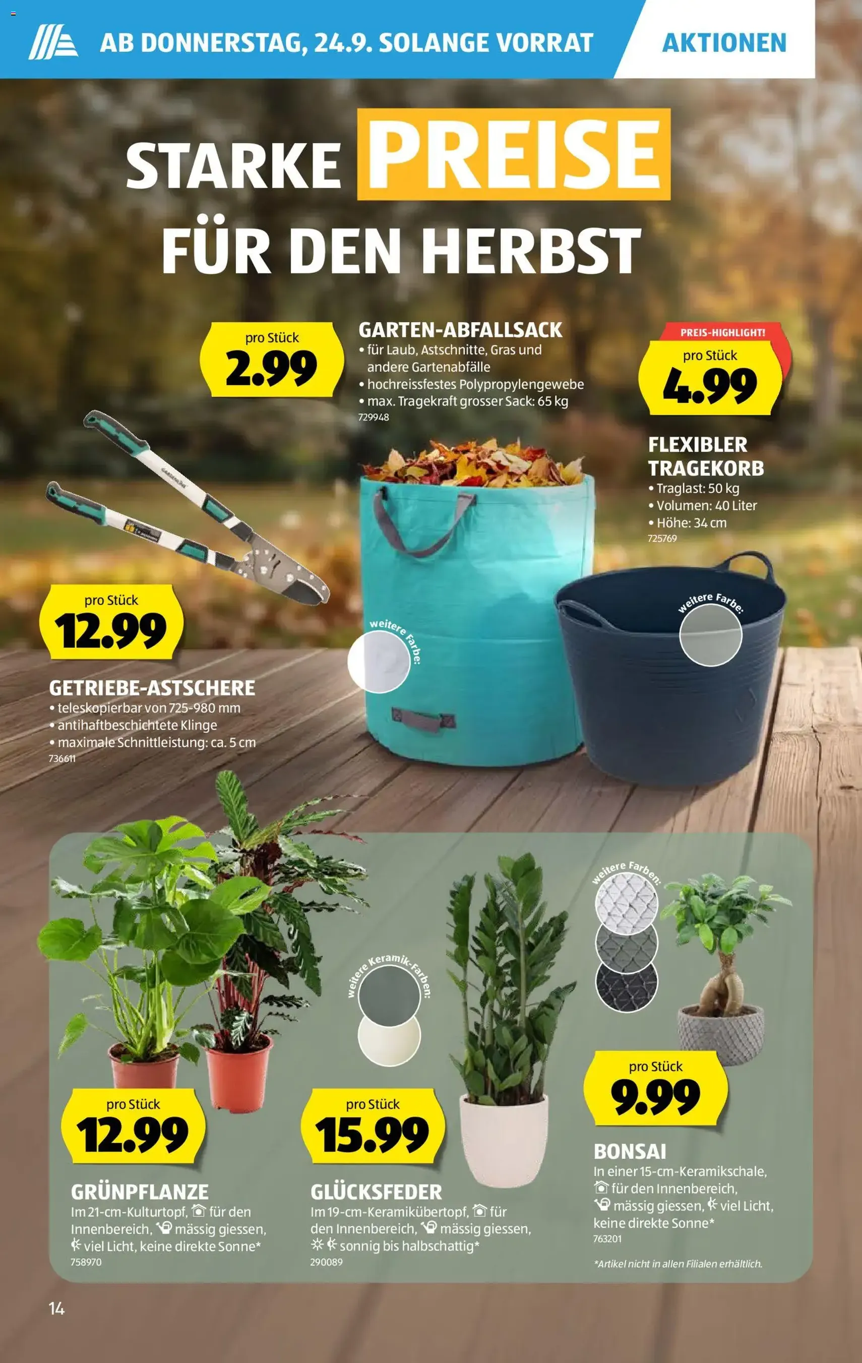 Aldi aktionen - Gültiger Prospekt ab 24.09.2026, Seite 14 von insgesamt 38