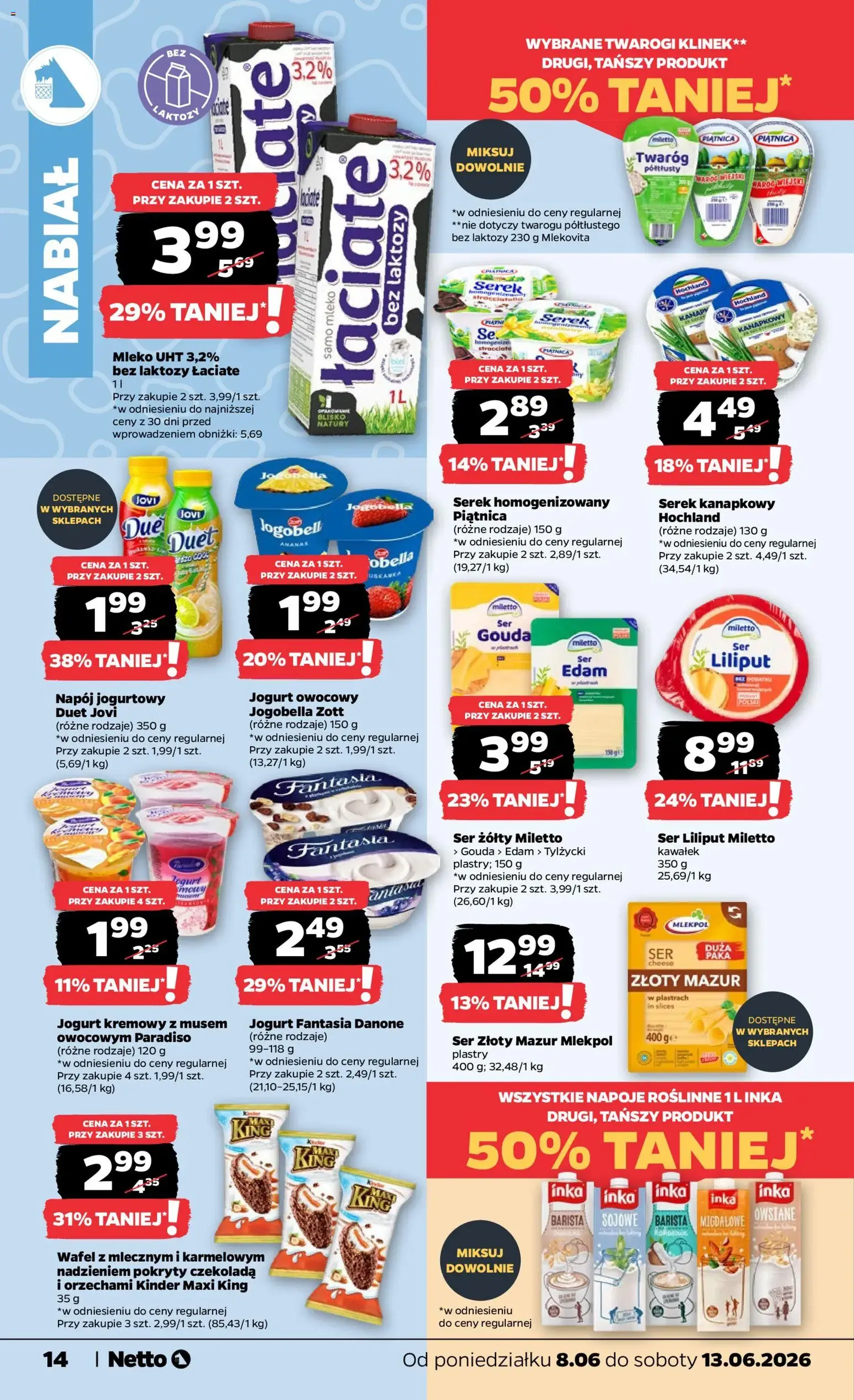 Netto gazetka od poniedziałku spożywcza - ważny gazetka od 08.06.2026 strona 14 z 41