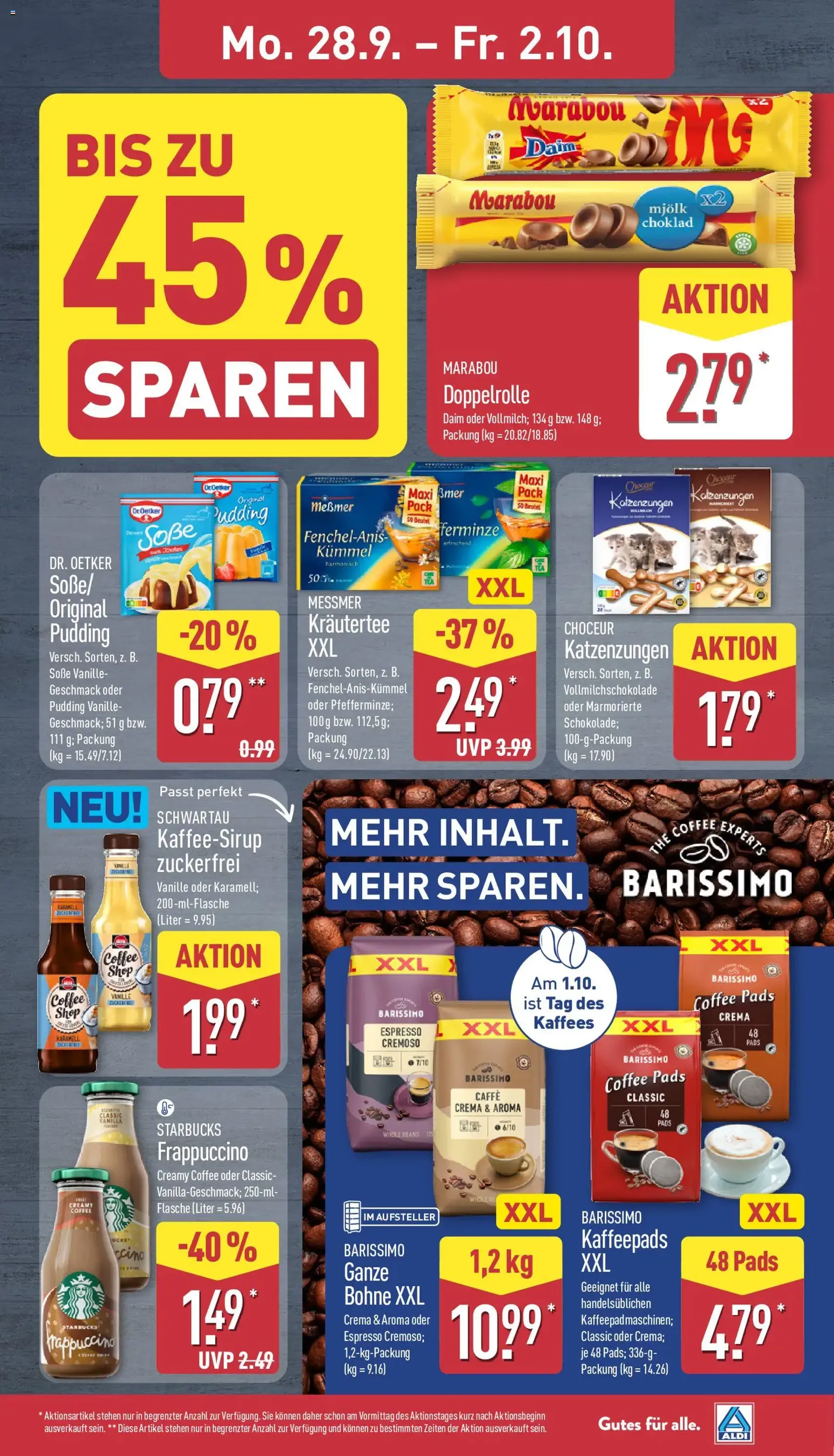 Aldi Prospekt - Gültiger Prospekt ab 28.09.2026, Seite 9 von insgesamt 44