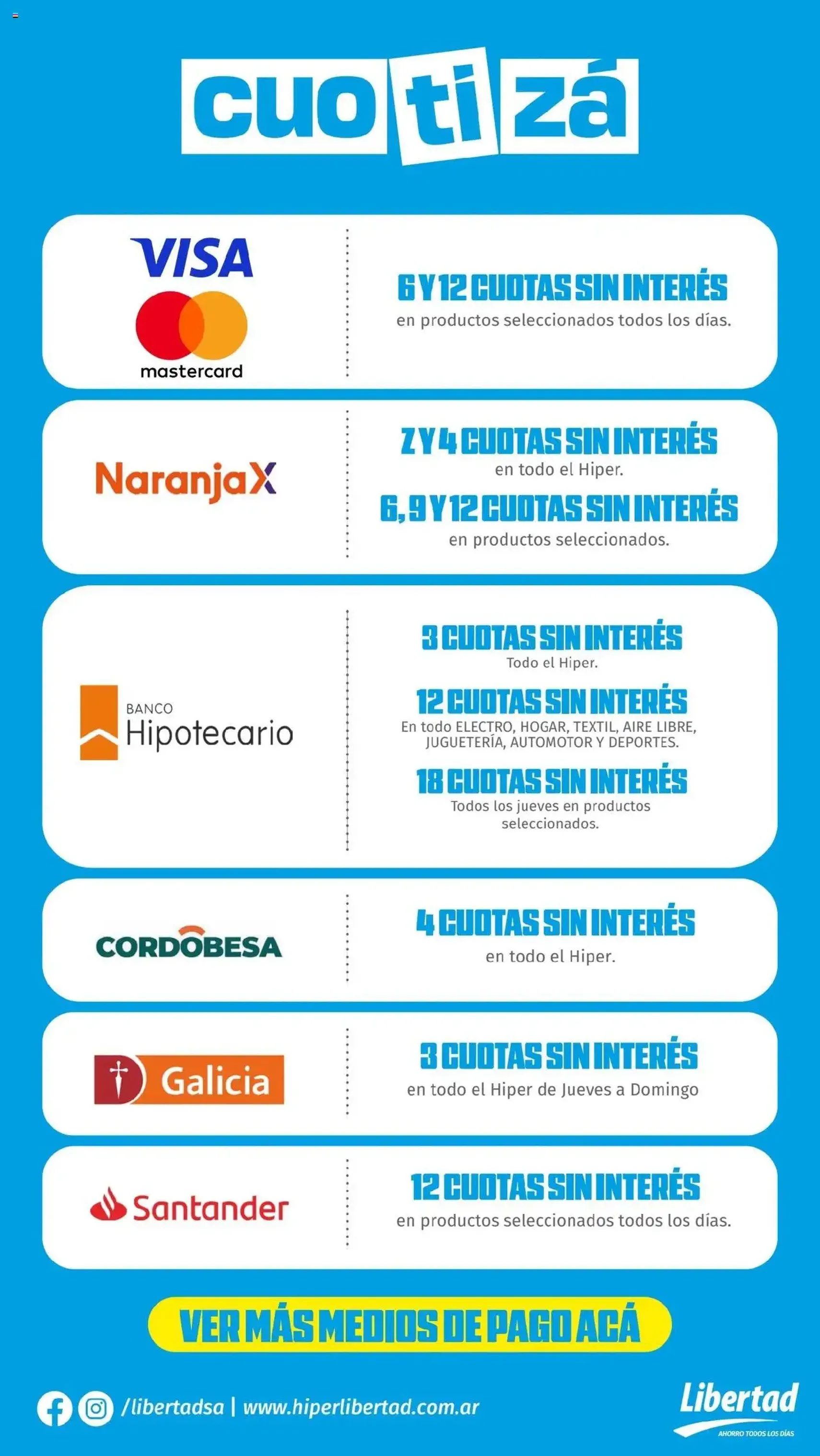 Hipermercado Libertad - Cuotizá - folleto válido desde 21/07/2025 página 4 de 4