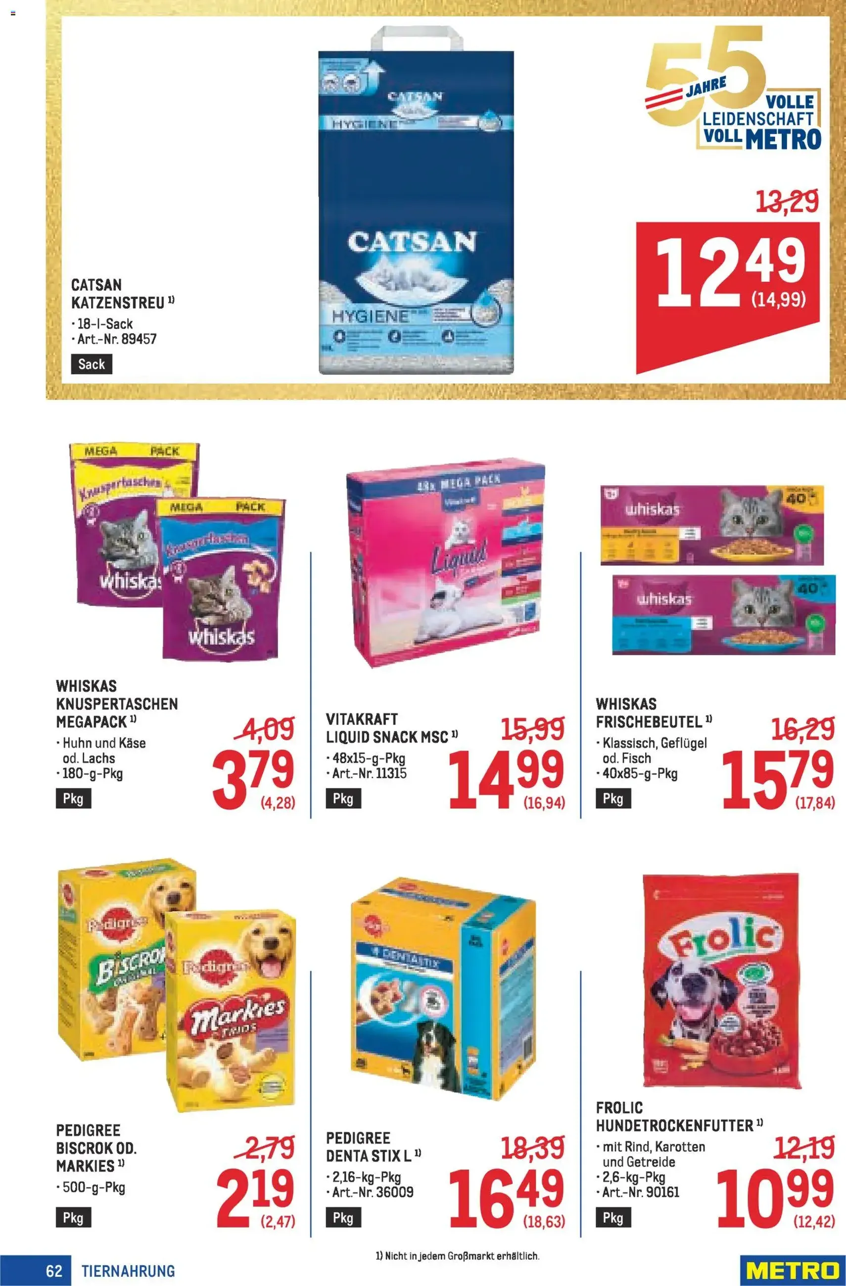 Metro angebote Profi - Gültiger Prospekt ab 16.04.2026, Seite 62 von insgesamt 64