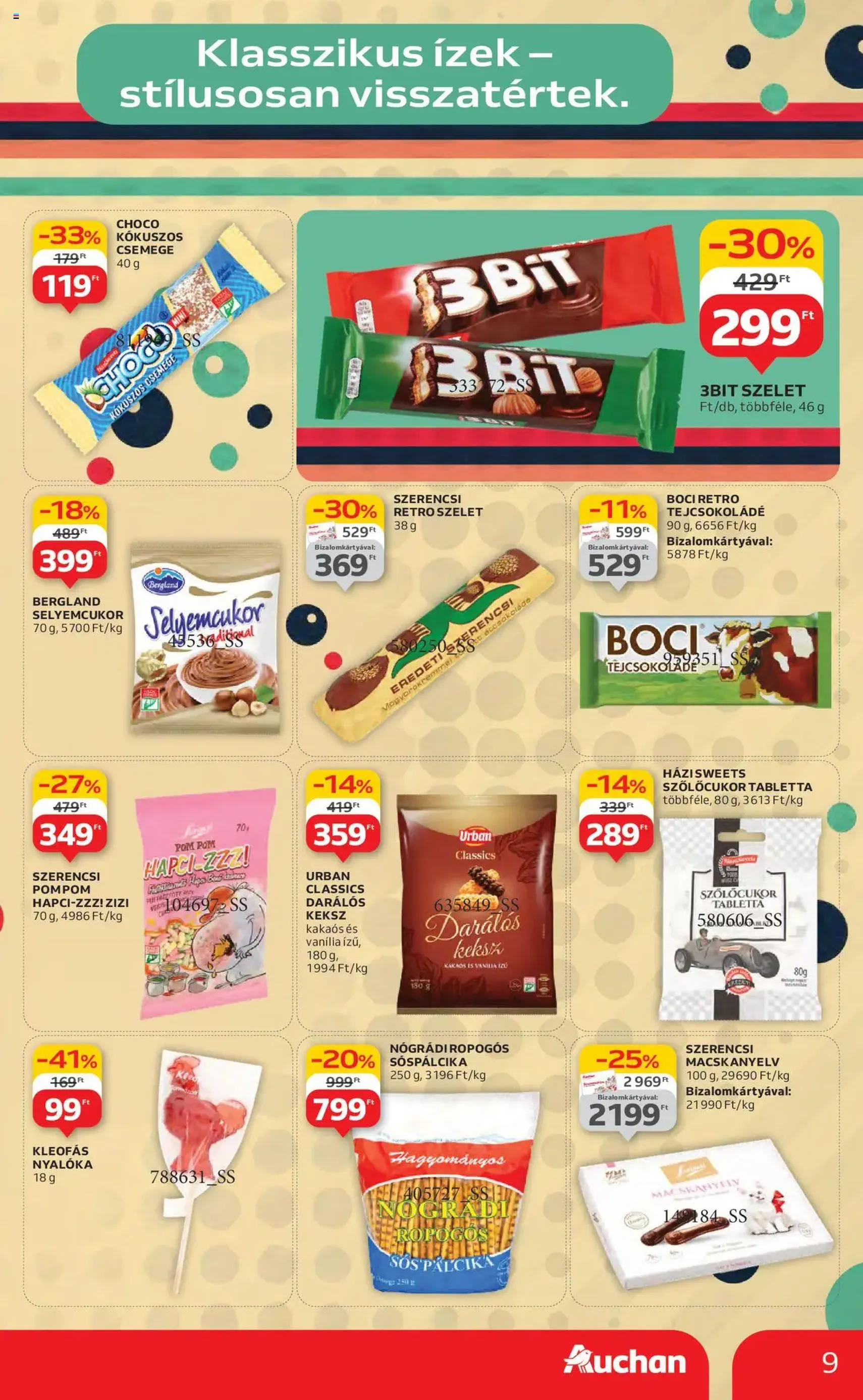 Auchan Akciós újság - 2025.07.17. érvényes szórólap 9 oldal 44 oldalból Auchan Akciós újság - 2025.07.17. érvényes szórólap 9 oldal 44 oldalból