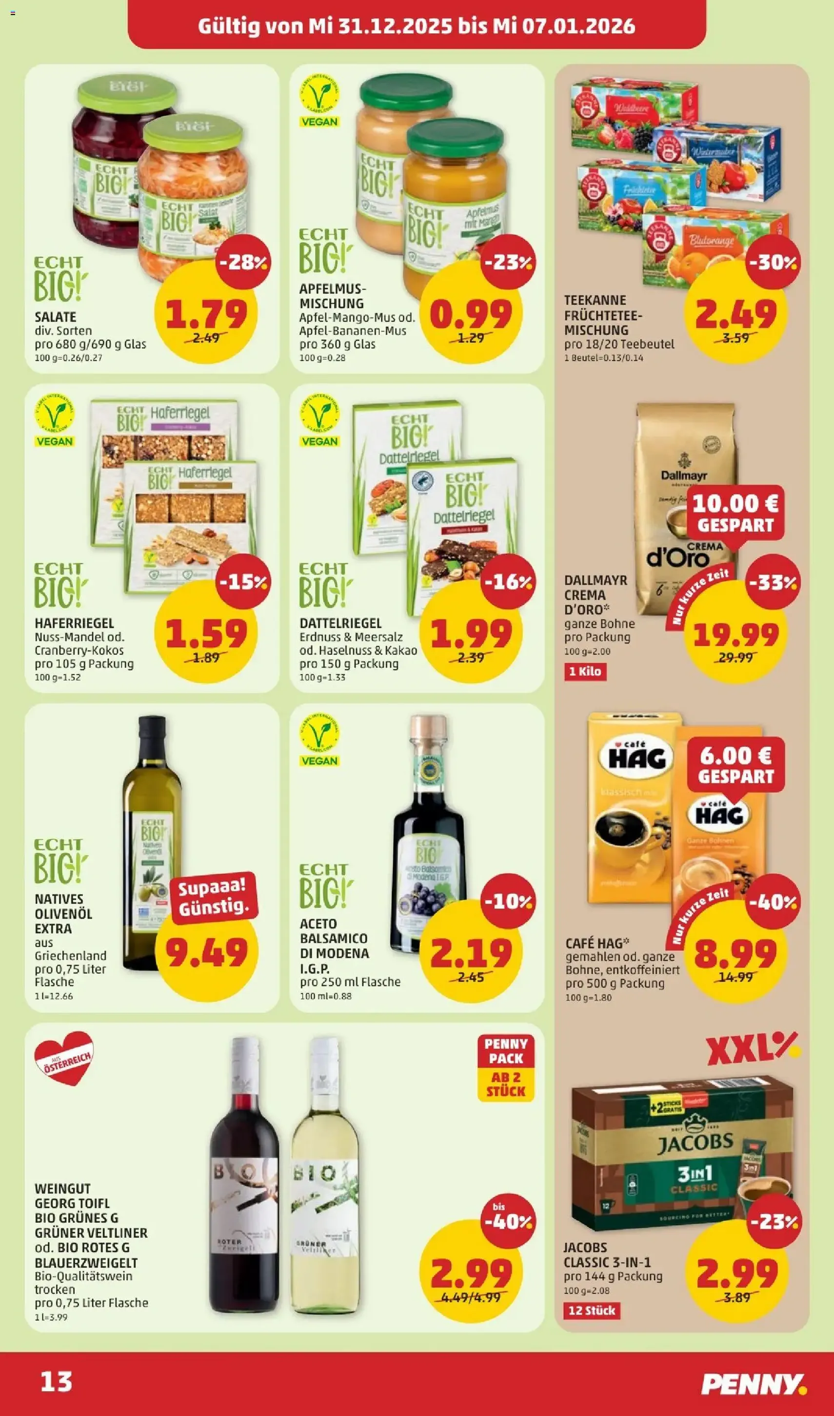 Penny Markt Flugblatt - Gültiger Prospekt ab 31.12.2025, Seite 13 von insgesamt 32