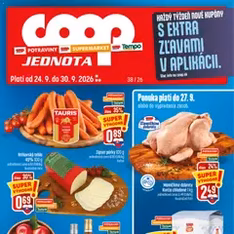 COOP Jednota leták - náhľad letáku platný od 24.09.2026