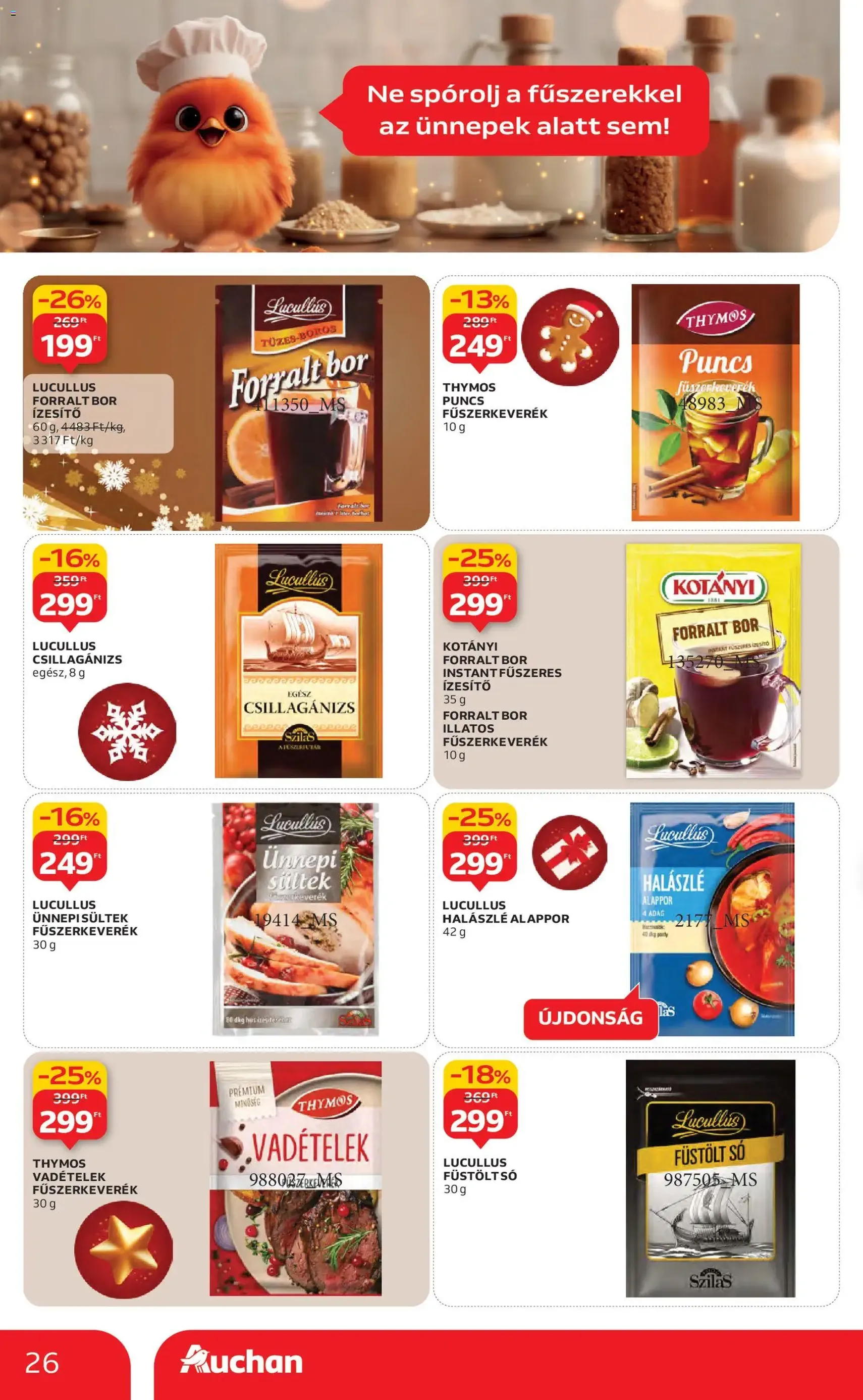 Auchan Akciós újság - 2025.12.11. érvényes szórólap 26 oldal 76 oldalból