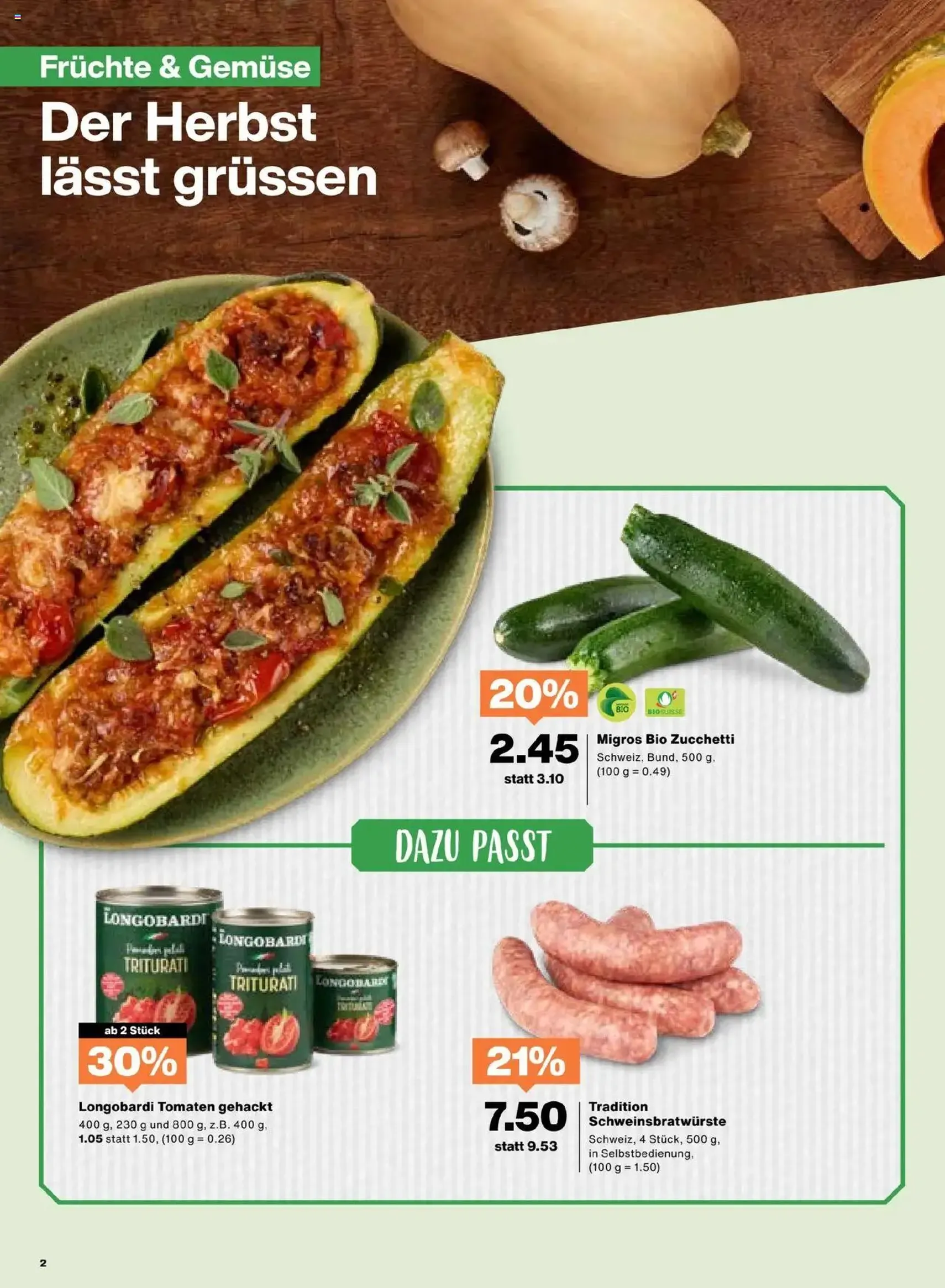 Migros Aktionen - Gültiger Prospekt ab 09.09.2025, Seite 2 von insgesamt 20 Migros Aktionen - Gültiger Prospekt ab 09.09.2025, Seite 2 von insgesamt 20