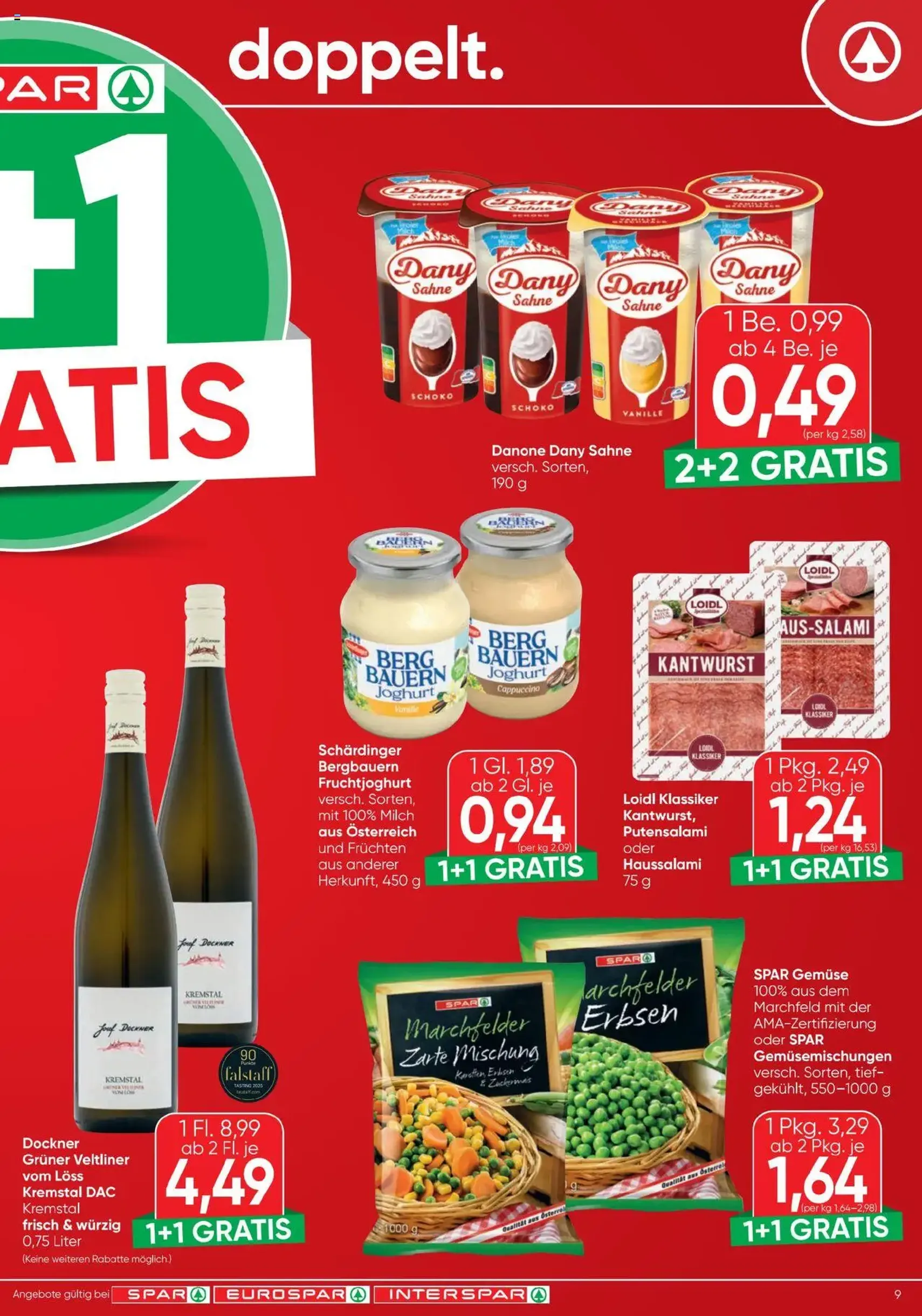 Spar Flugblatt - Gültiger Prospekt ab 16.10.2025, Seite 9 von insgesamt 16 Spar Flugblatt - Gültiger Prospekt ab 16.10.2025, Seite 9 von insgesamt 16