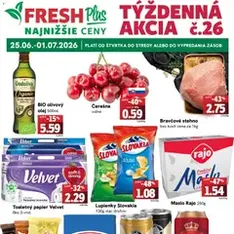 Fresh leták - náhľad letáku platný od 25.06.2026