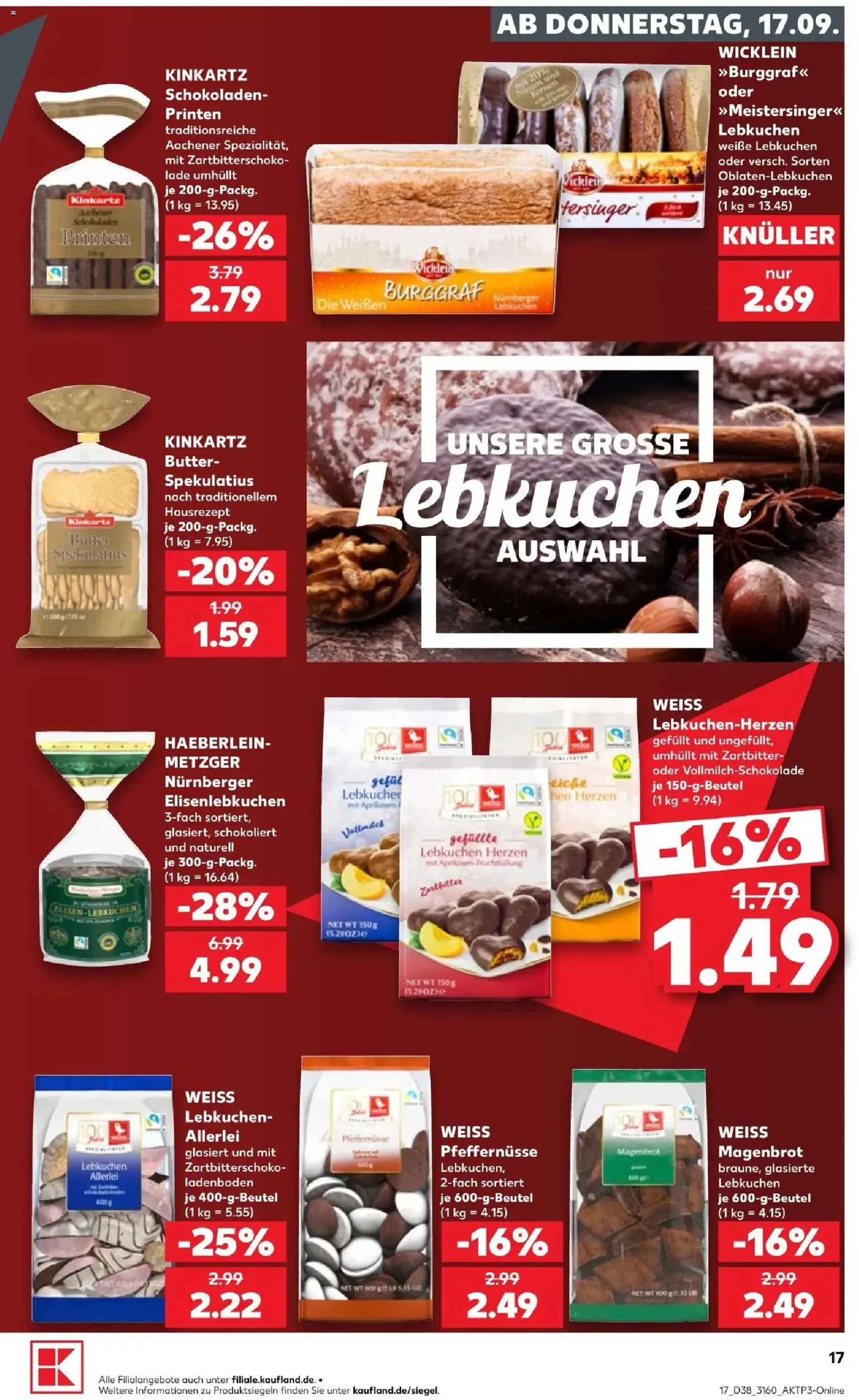 Kaufland Prospekt - Gültiger Prospekt ab 17.09.2026, Seite 17 von insgesamt 66
