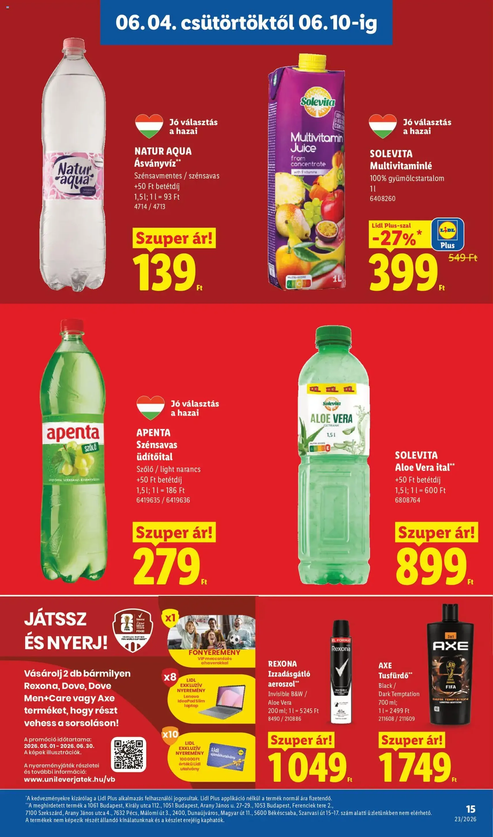 Lidl akciós újság - 2026.06.04. érvényes szórólap 15 oldal 80 oldalból