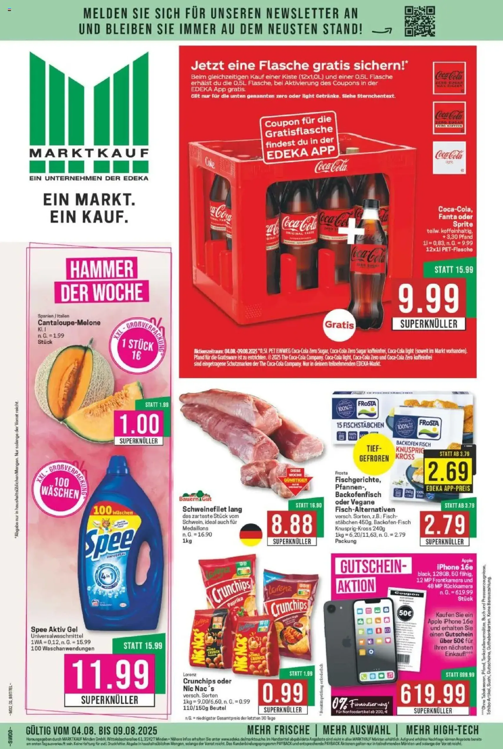 Marktkauf Prospekt - Gültiger Prospekt ab 04.08.2025, Seite 1 von insgesamt 28