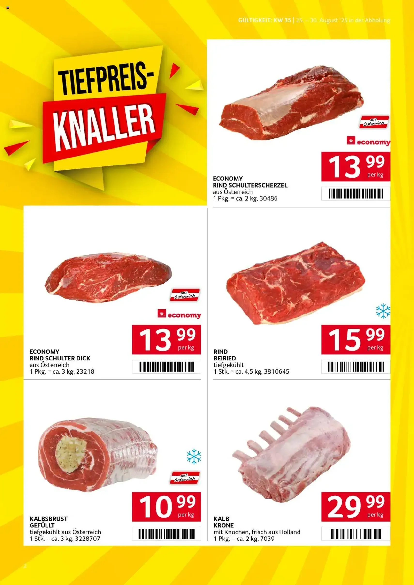Transgourmet Flugblatt - Gültiger Prospekt ab 24.08.2025, Seite 2 von insgesamt 28 Transgourmet Flugblatt - Gültiger Prospekt ab 24.08.2025, Seite 2 von insgesamt 28