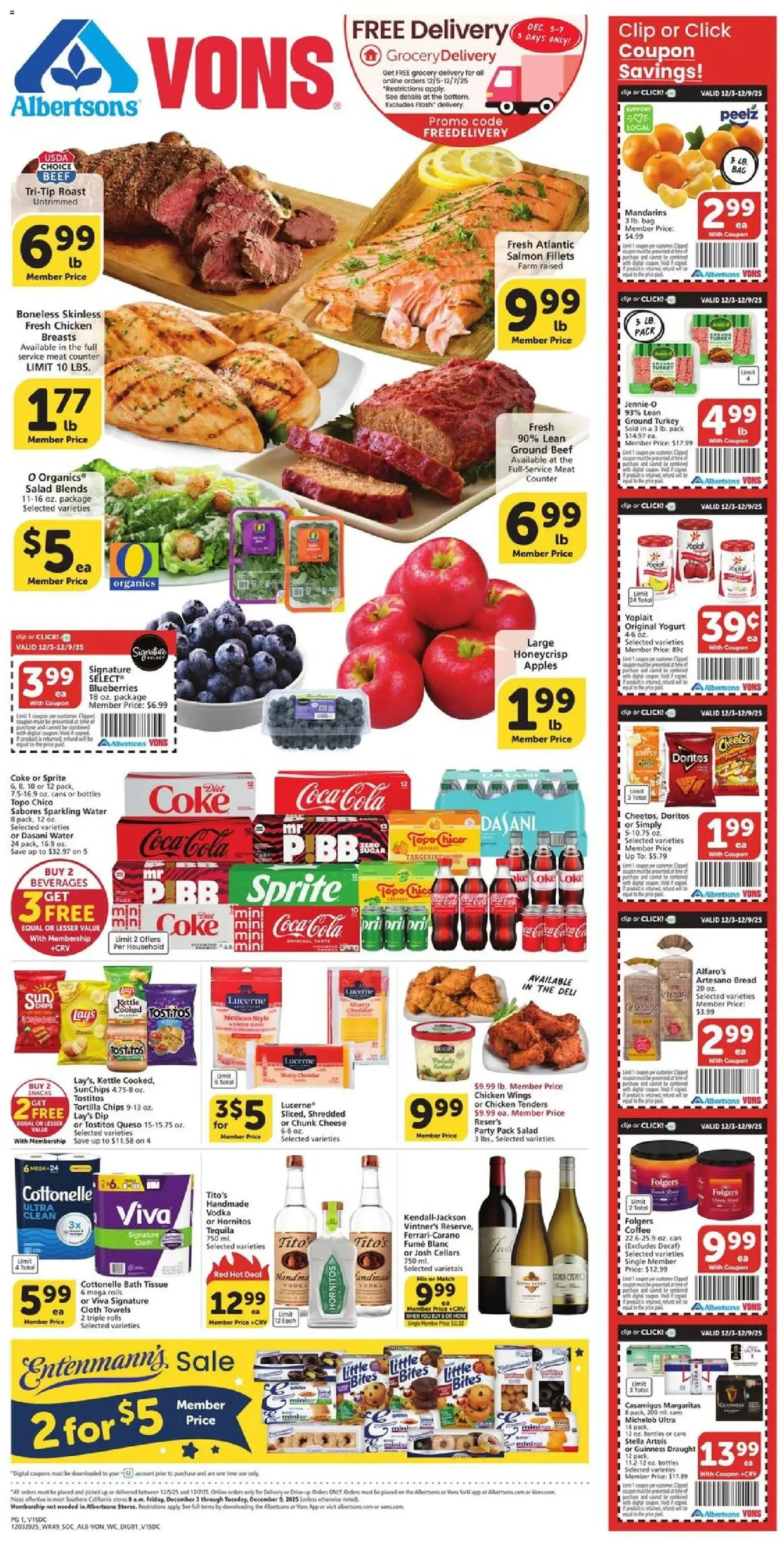 Vons Weekly Ad - valid flyer from 12/03/2025, page 1 of 6