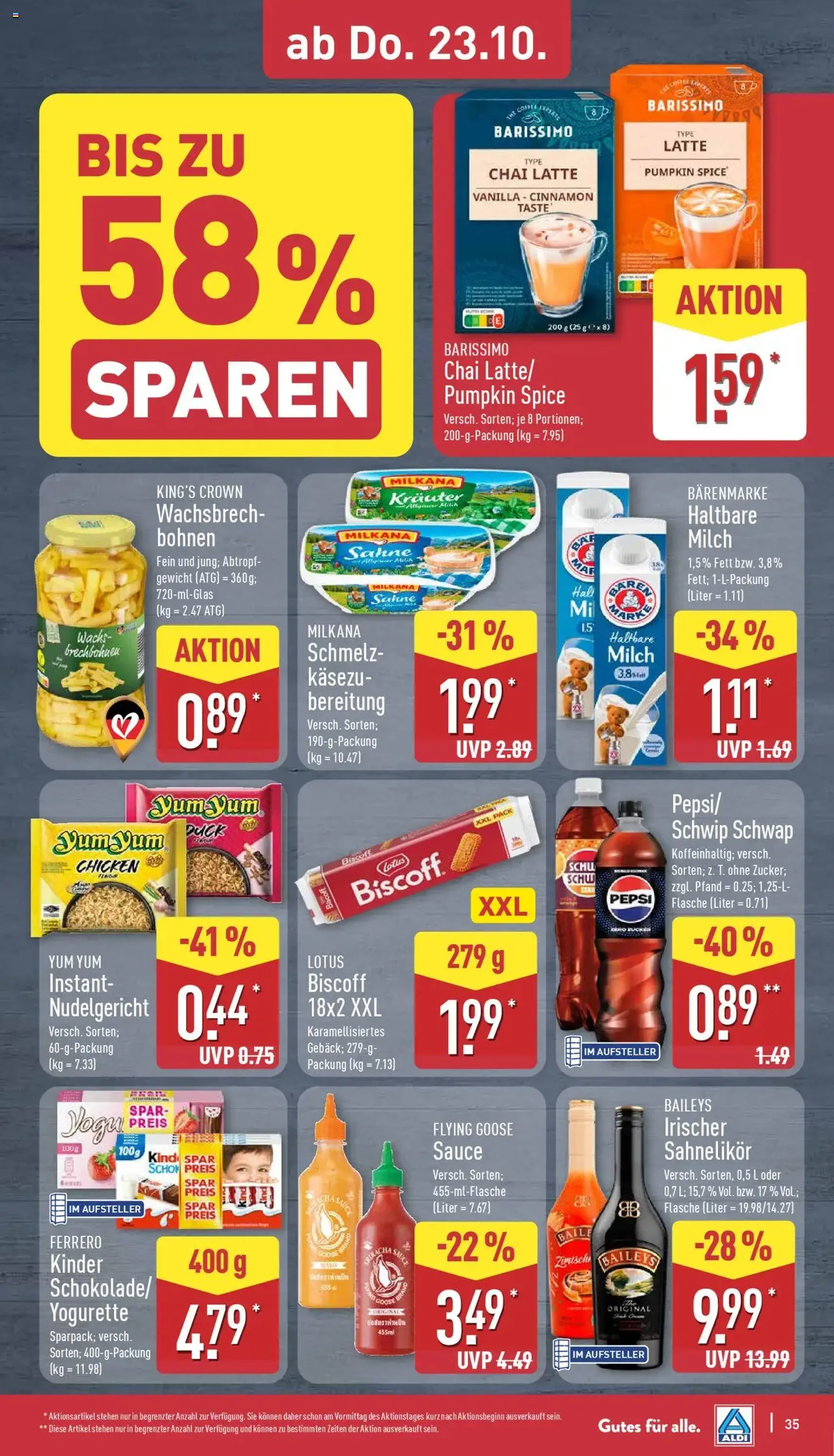 Aldi Prospekt - Gültiger Prospekt ab 20.10.2025, Seite 35 von insgesamt 43 Aldi Prospekt - Gültiger Prospekt ab 20.10.2025, Seite 35 von insgesamt 43