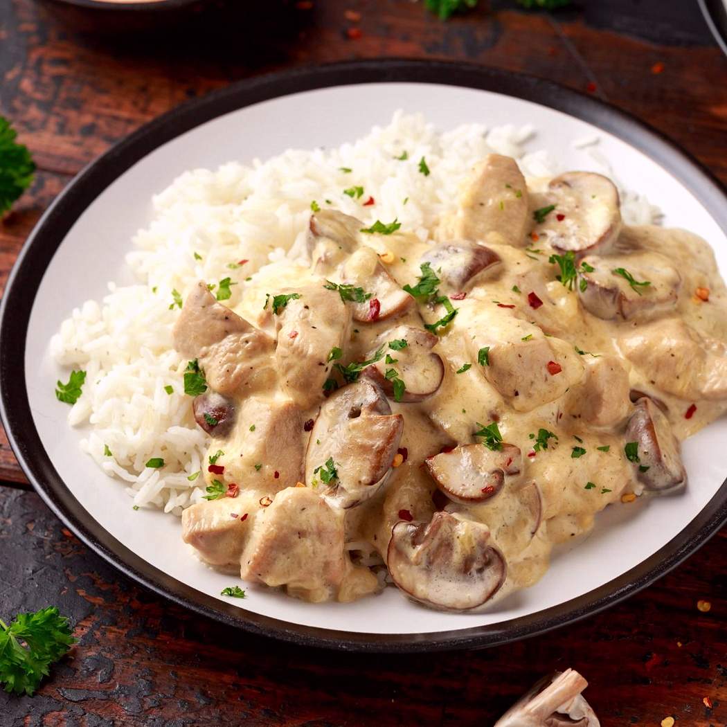 Sauté di pollo ai funghi