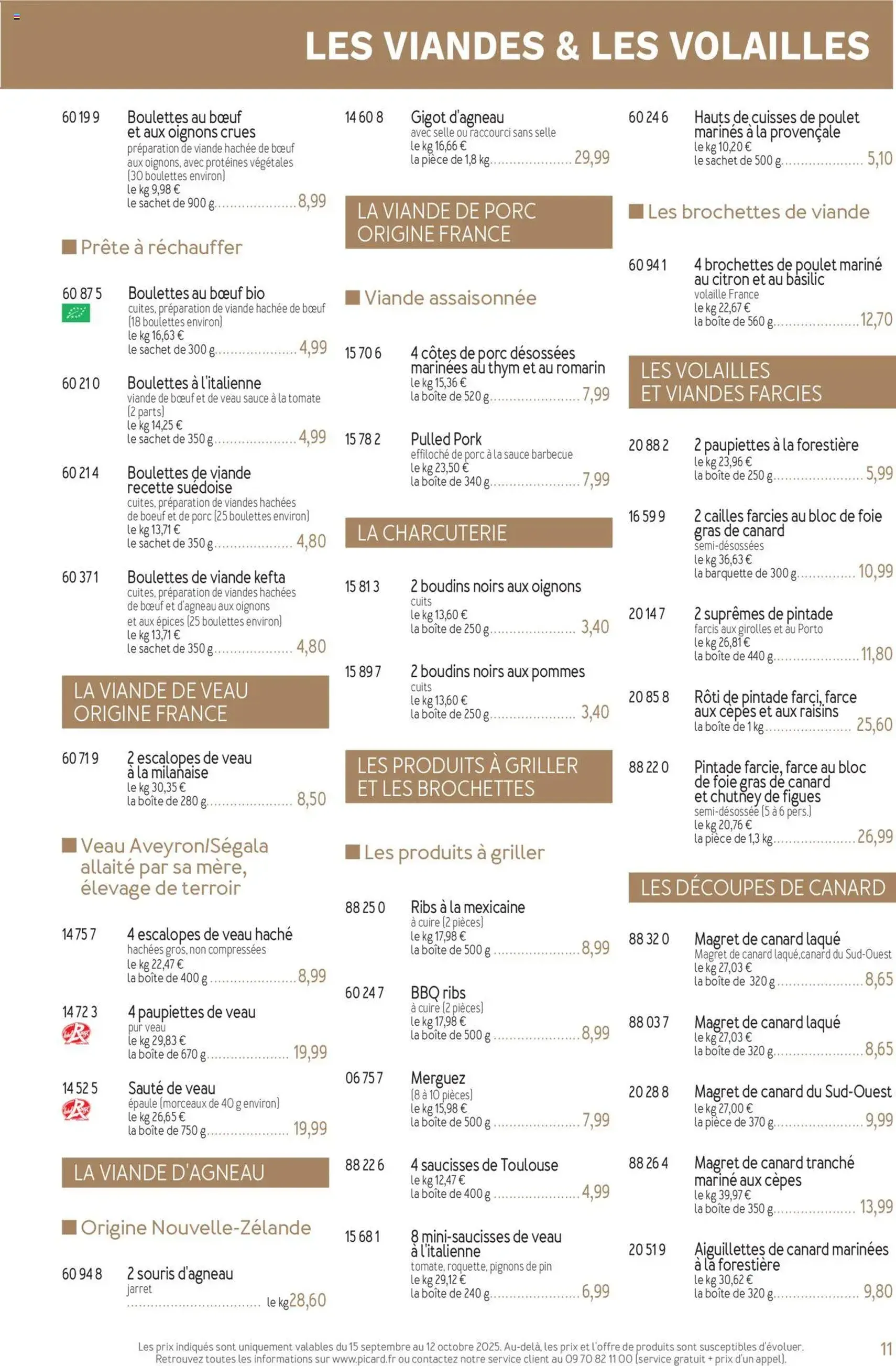 Picard catalogue - brochure valable à partir du 15/09/2025, page 11 sur 36 Picard catalogue - brochure valable à partir du 15/09/2025, page 11 sur 36