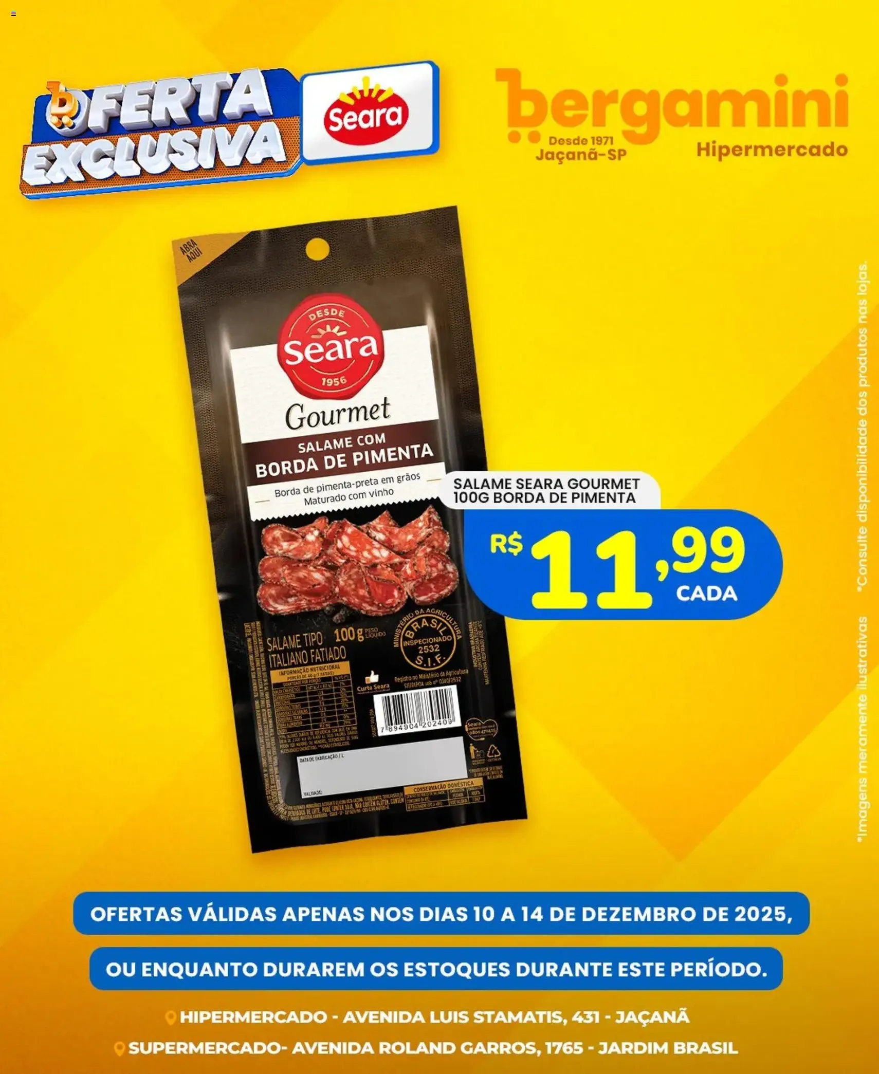 Supermercado Bergamini - Ofertas Seara - folheto válido a partir de 10/12/2025 página 3 de 8