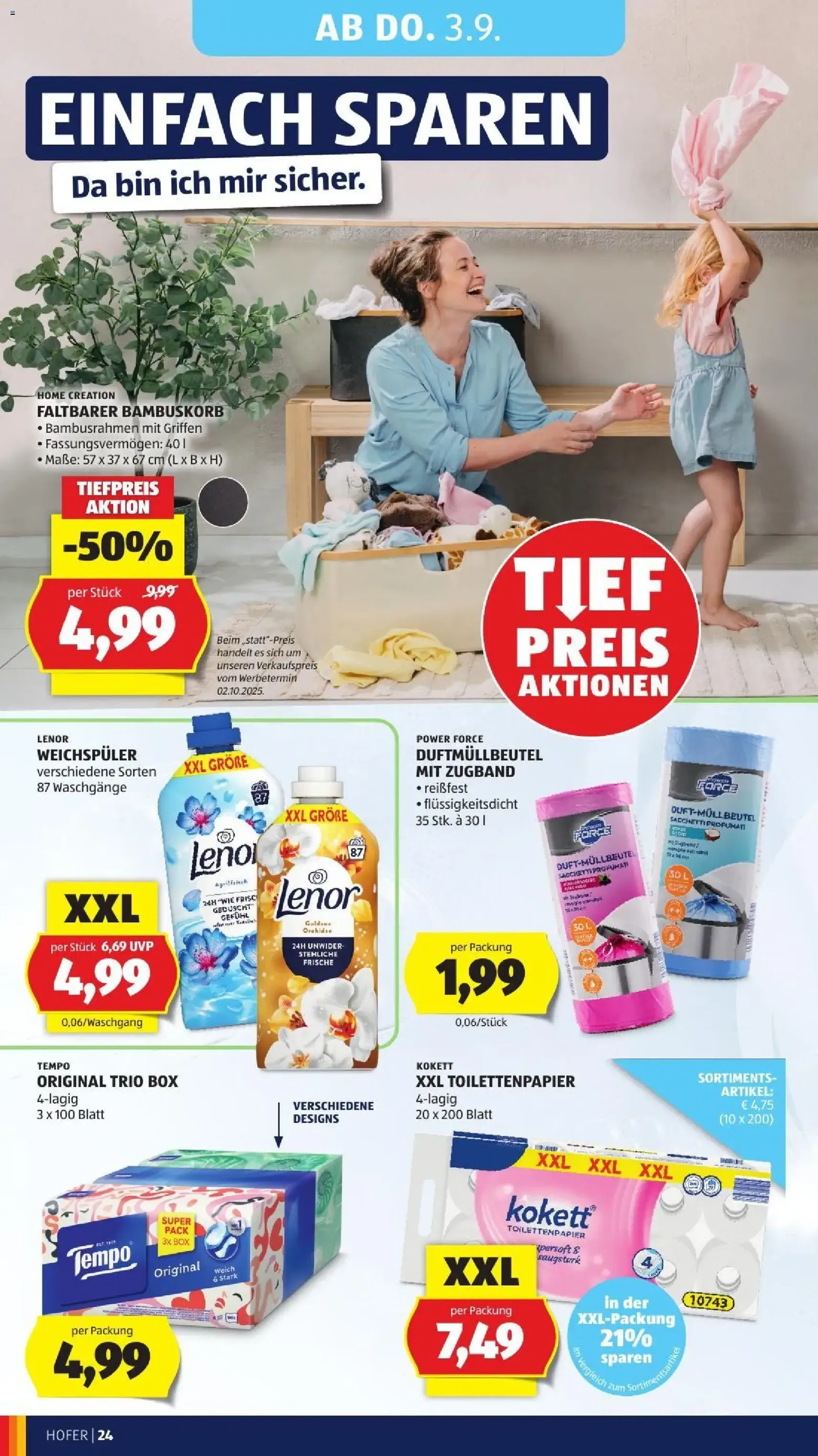 Hofer Flugblatt - Gültiger Prospekt ab 28.08.2026, Seite 36 von insgesamt 45
