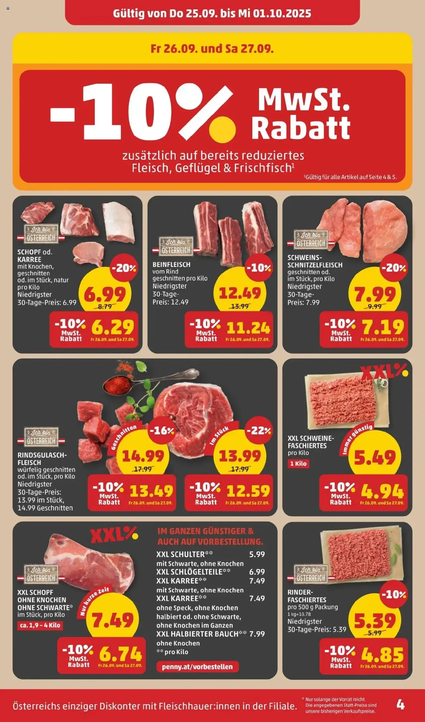 Penny Markt Flugblatt - Gültiger Prospekt ab 25.09.2025, Seite 4 von insgesamt 32