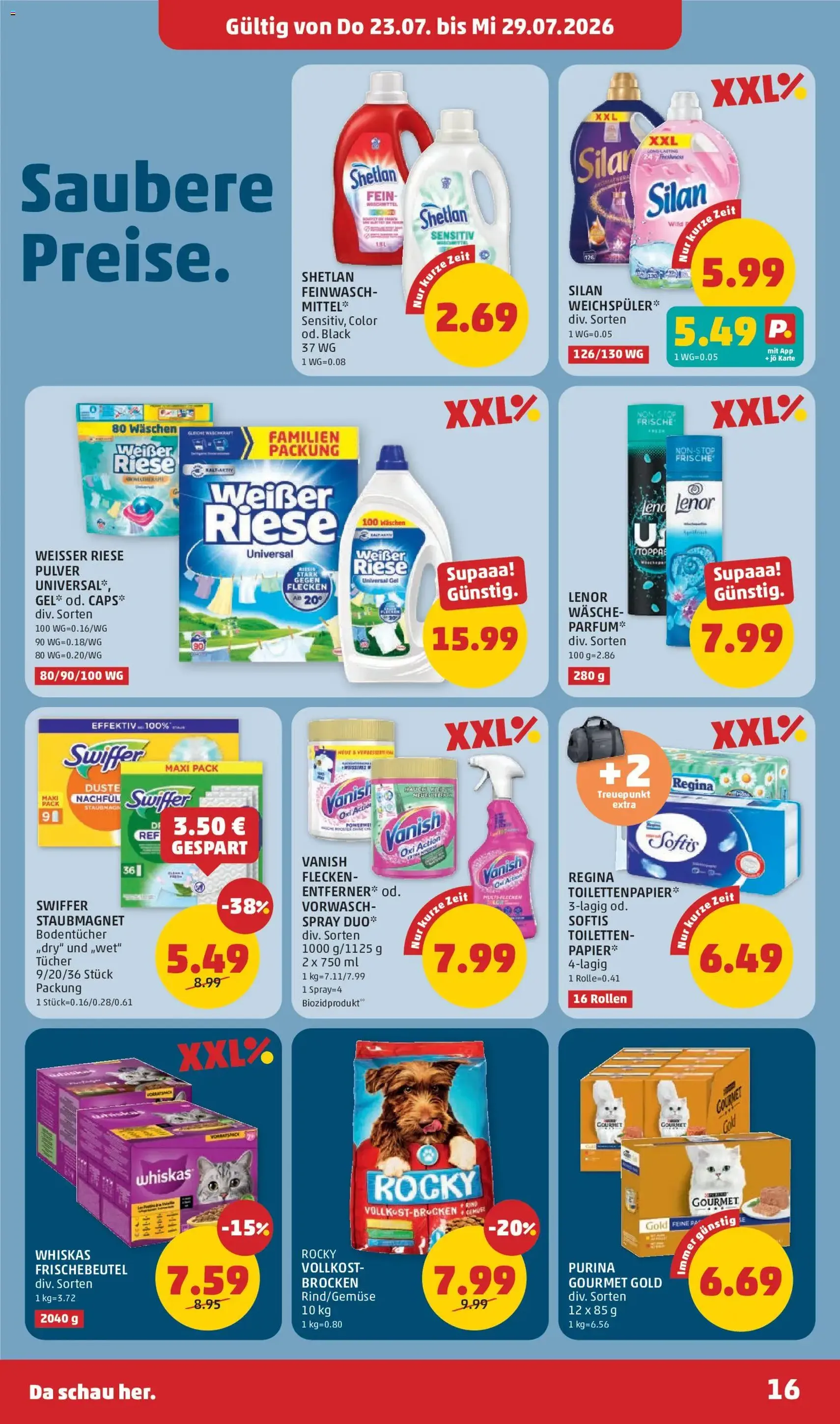 Penny Markt Flugblatt - Gültiger Prospekt ab 23.07.2026, Seite 16 von insgesamt 28