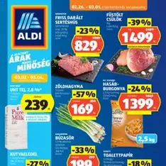 Aldi Akciós újság - szórólap előnézete érvényes 2026.02.26. -tól