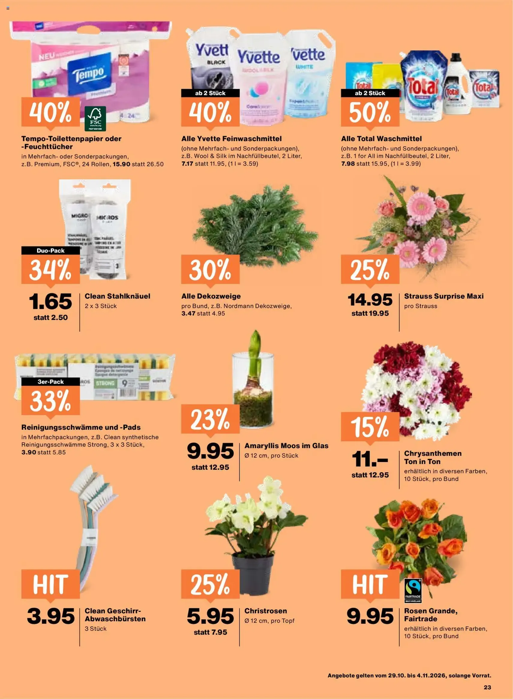 Migros aktionen - Gültiger Prospekt ab 29.10.2026, Seite 23 von insgesamt 24