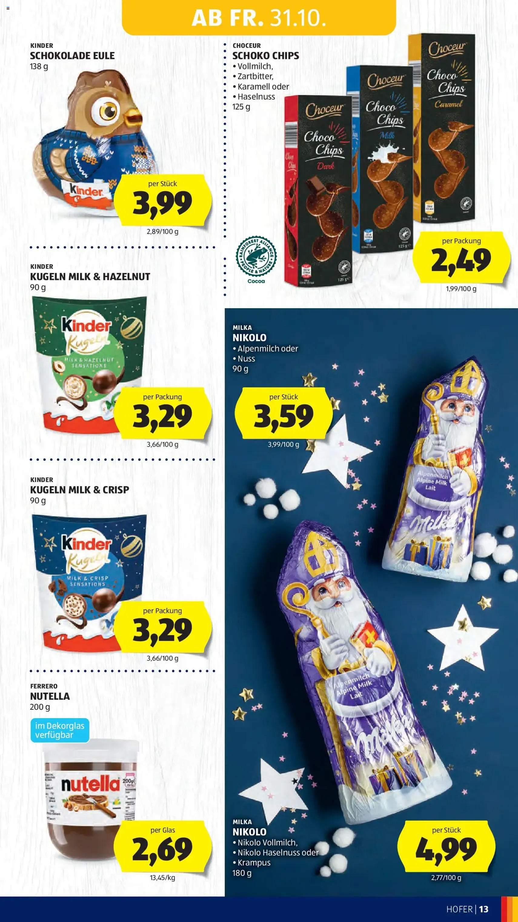 Hofer Flugblatt - Gültiger Prospekt ab 30.10.2025, Seite 15 von insgesamt 45